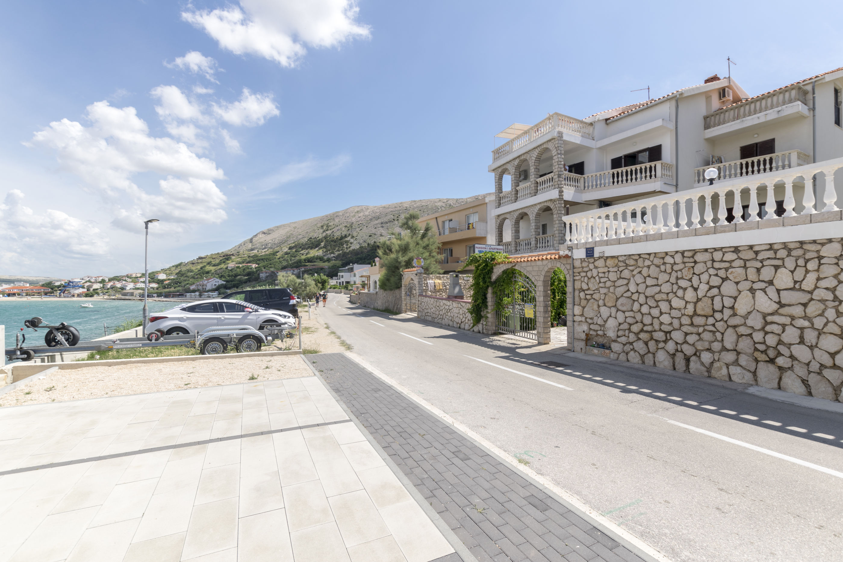 Studio in Pag mit Klima, Sat-TV, Meerblick