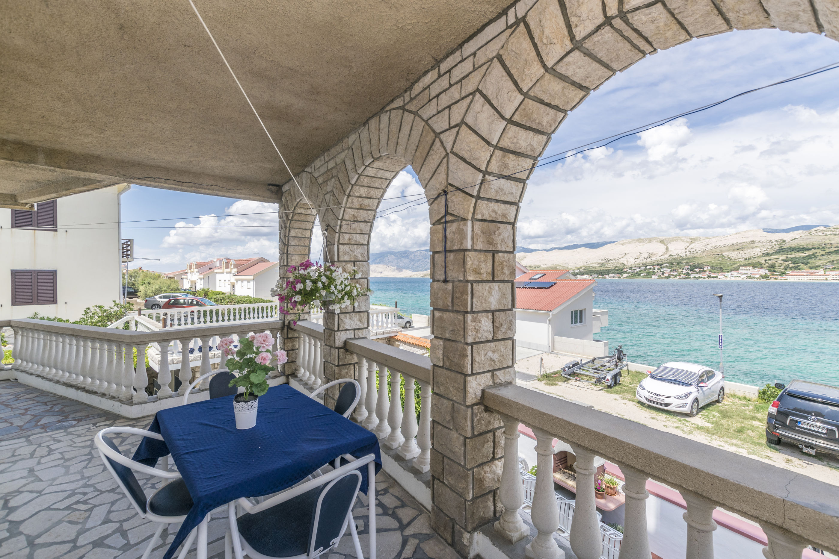 Studio in Pag mit Klima, Sat-TV, Meerblick