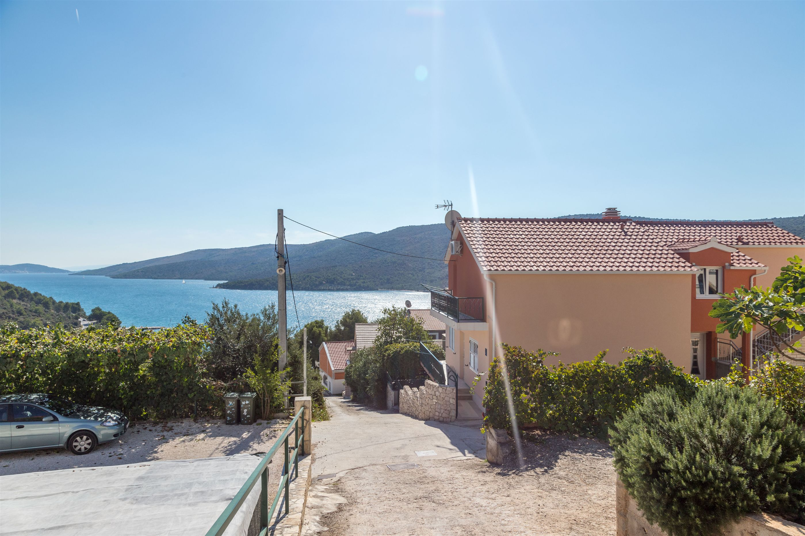 Ferienwohnung in Marina mit Klima, Sat-TV, Meerblick