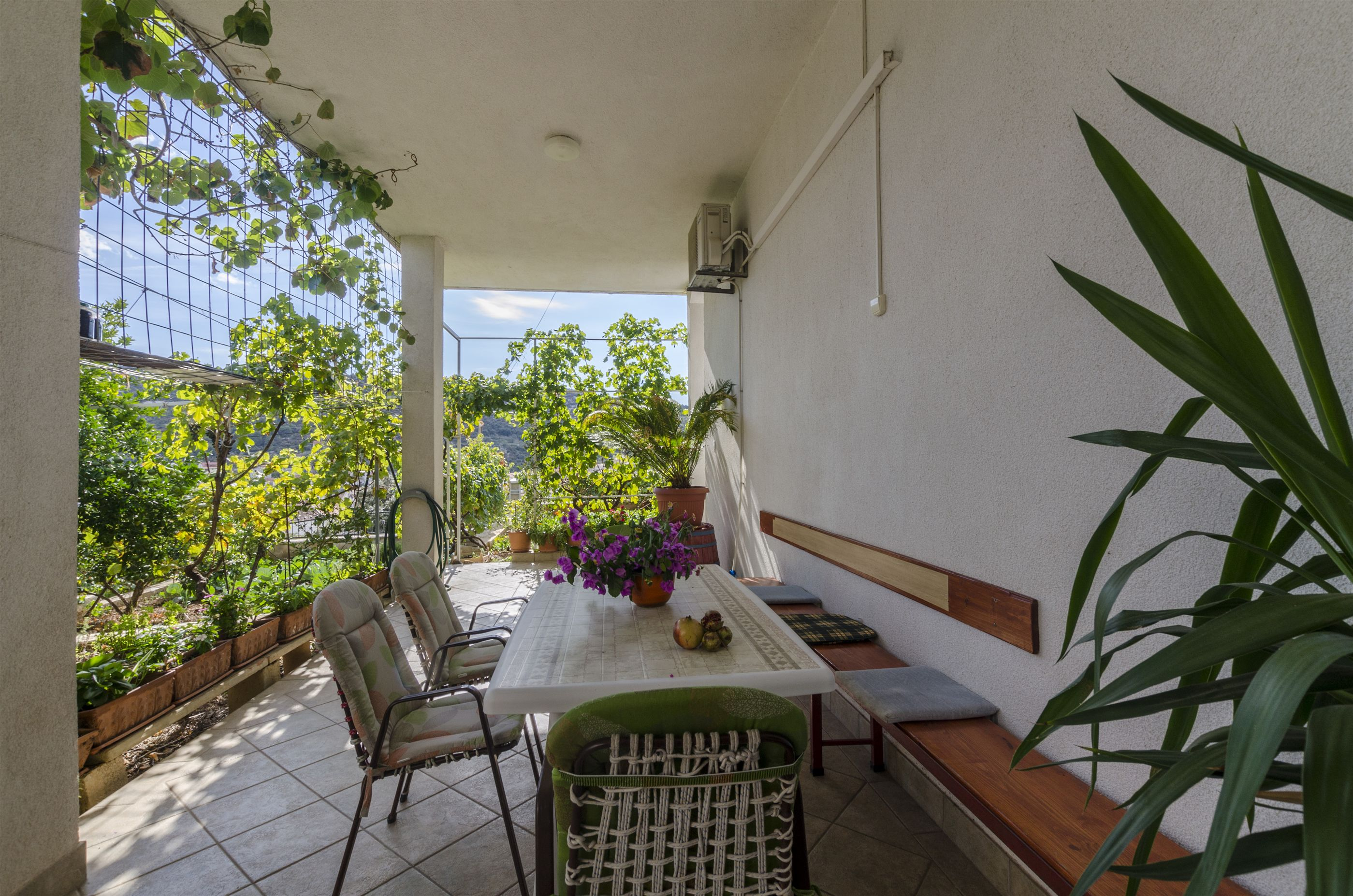 Ferienwohnung in Marina mit Klima, Sat-TV, Meerblick
