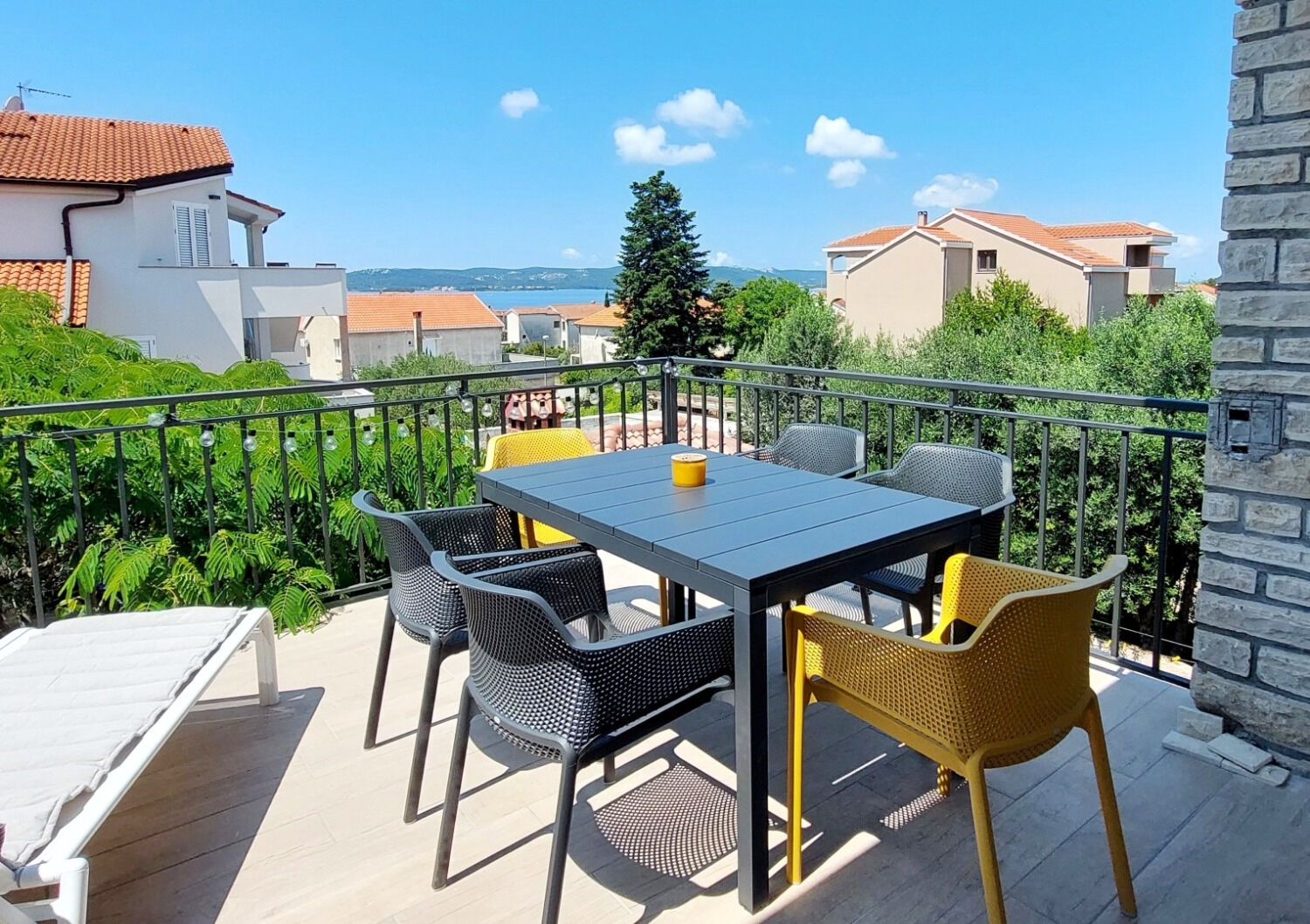 Ferienwohnung in Biograd mit Klima, Meerblick, Internet