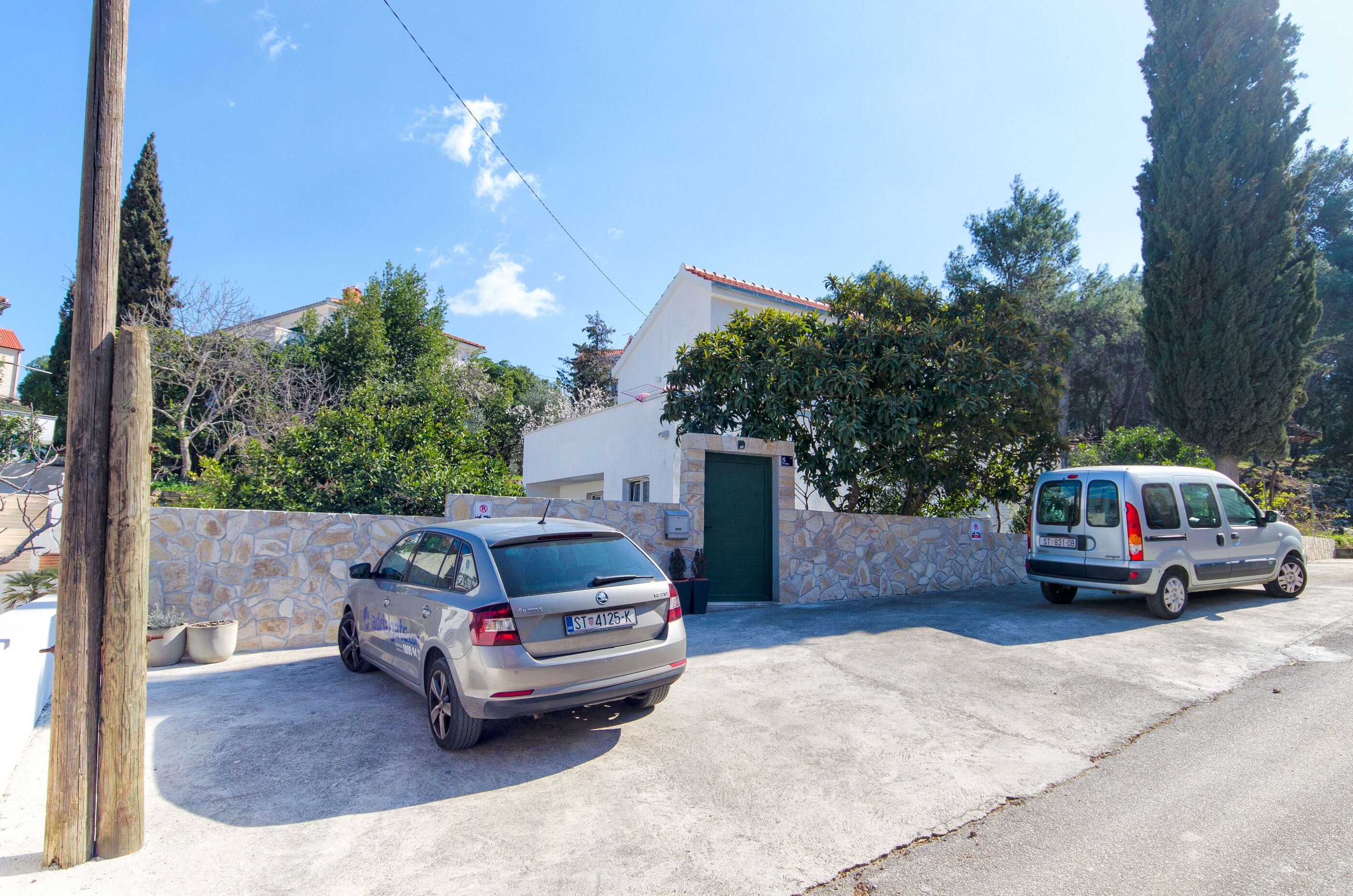Ferienwohnung in Supetar mit Klima, Sat-TV, Meerblick