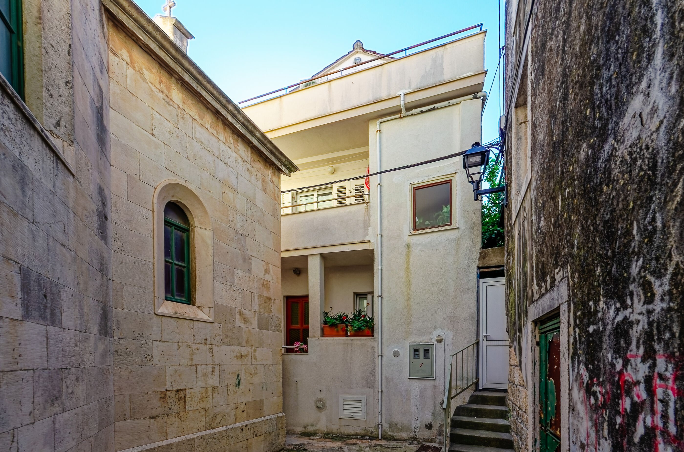 Studio in Korcula mit Klima, Sat-TV, Meerblick