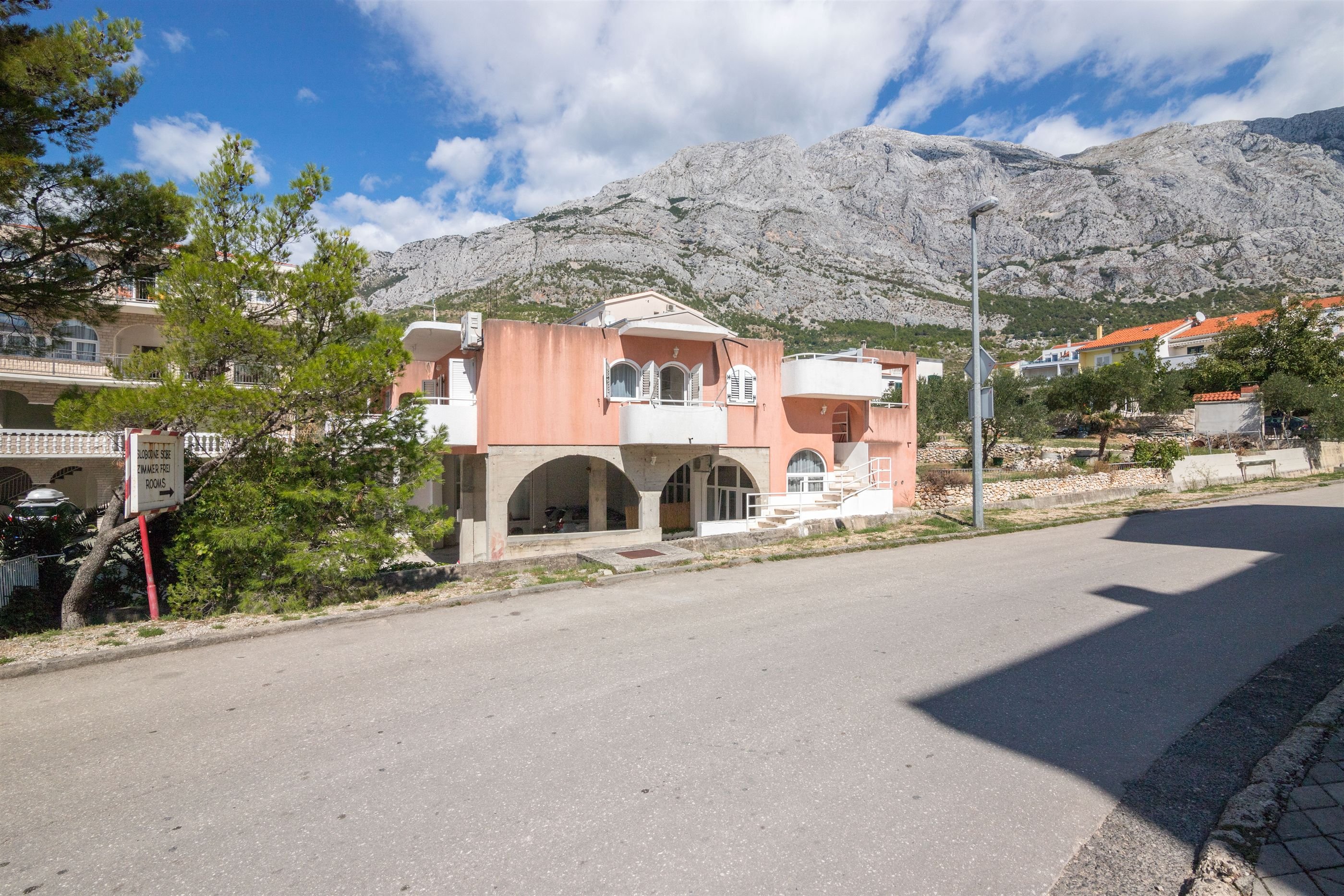 Ferienwohnung in Baska Voda mit Klima, Sat-TV, Meerblick