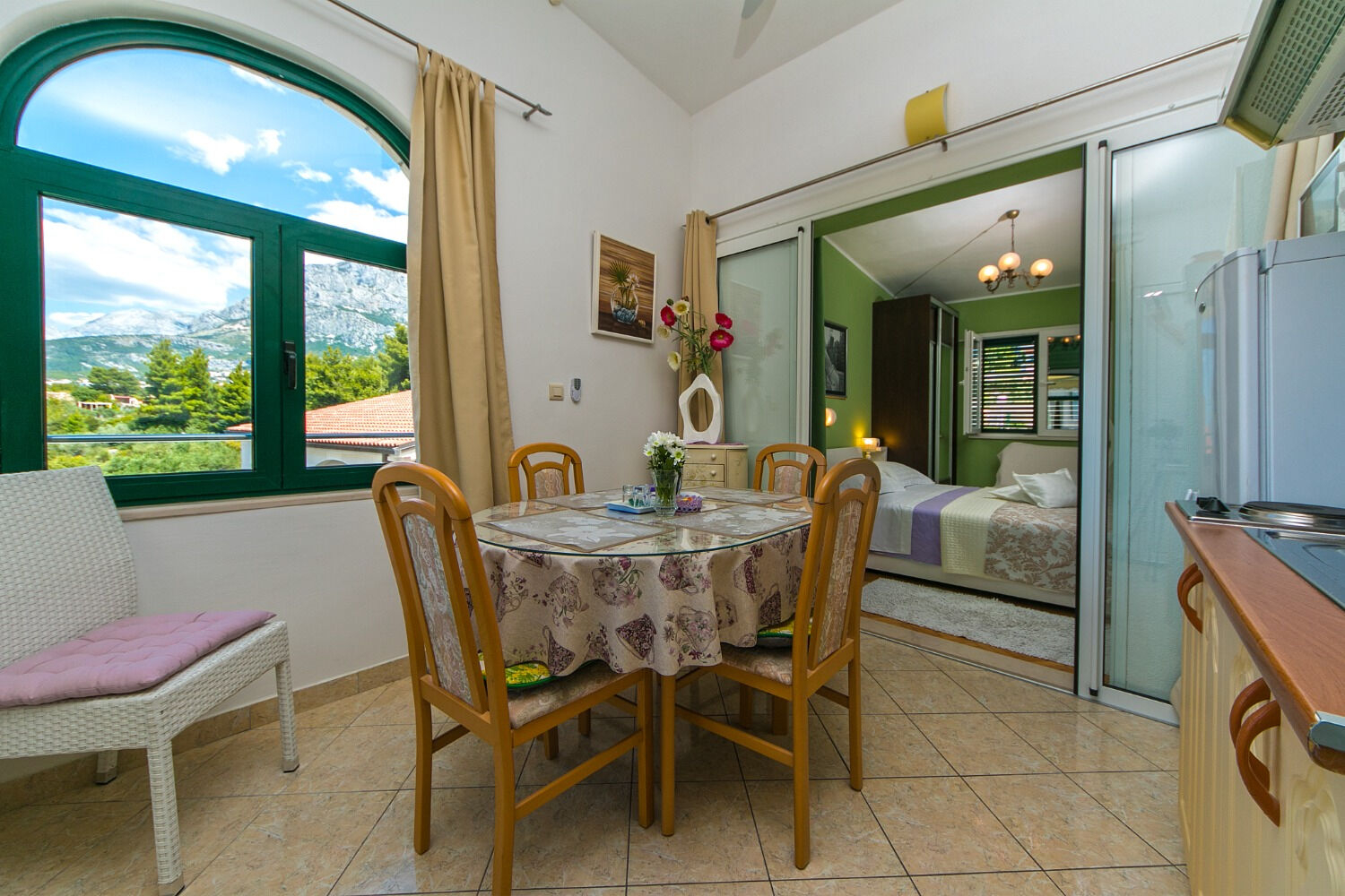 Ferienwohnung in Makarska mit Klima, Sat-TV, Meerblick
