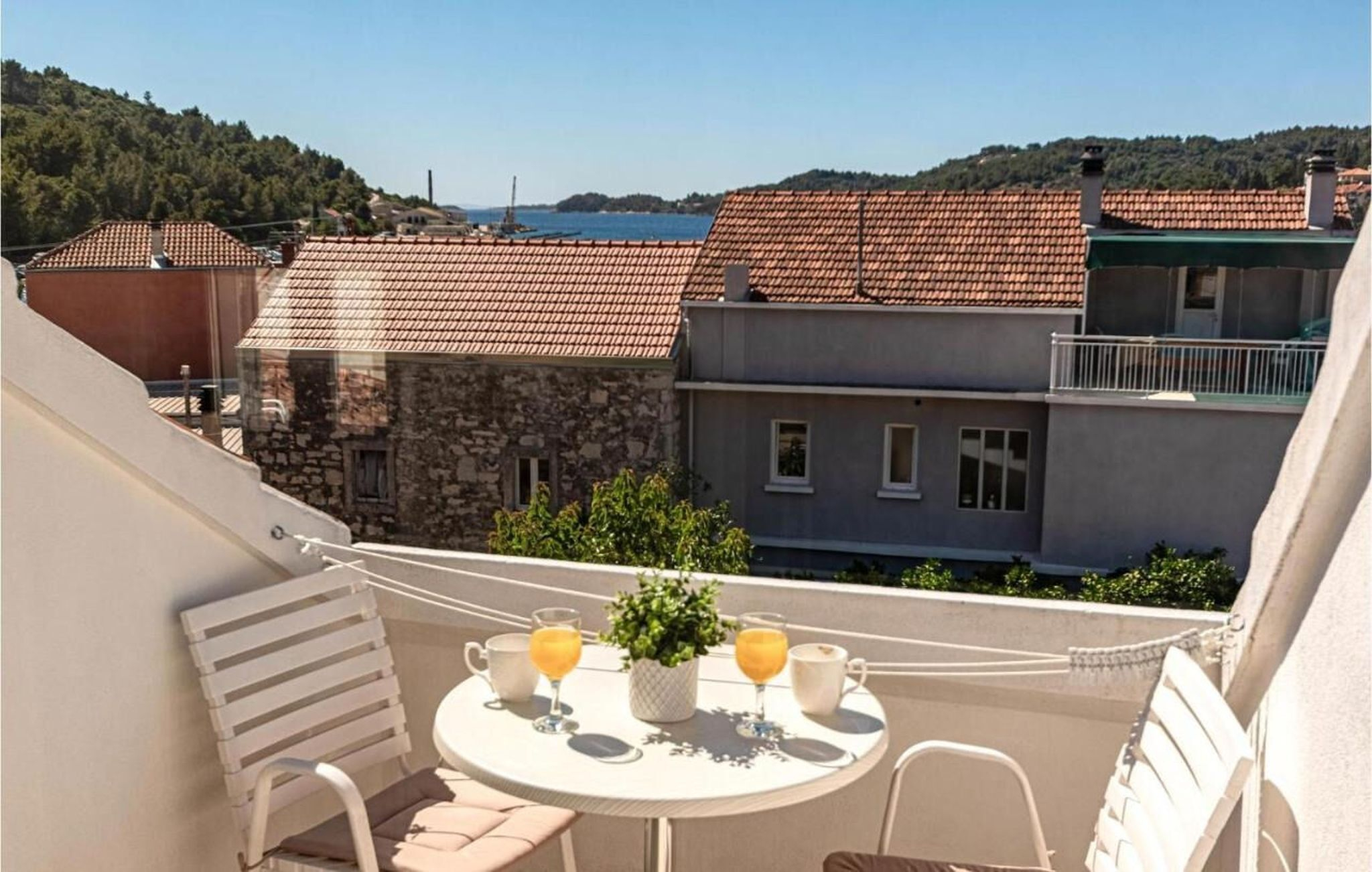 Ferienwohnung in Vela Luka mit Klima, Sat-TV, Meerblick
