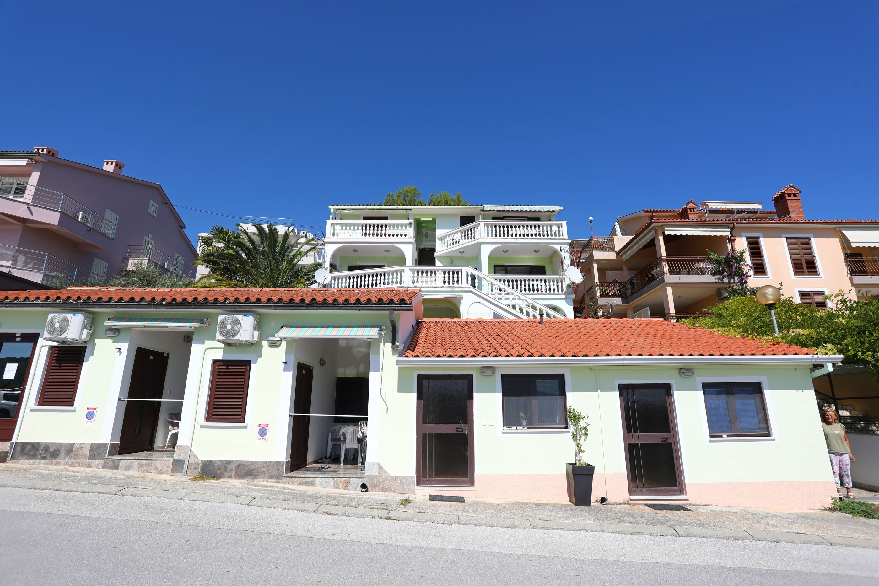 Ferienwohnung in Rabac mit Klima, Sat-TV, Meerblick