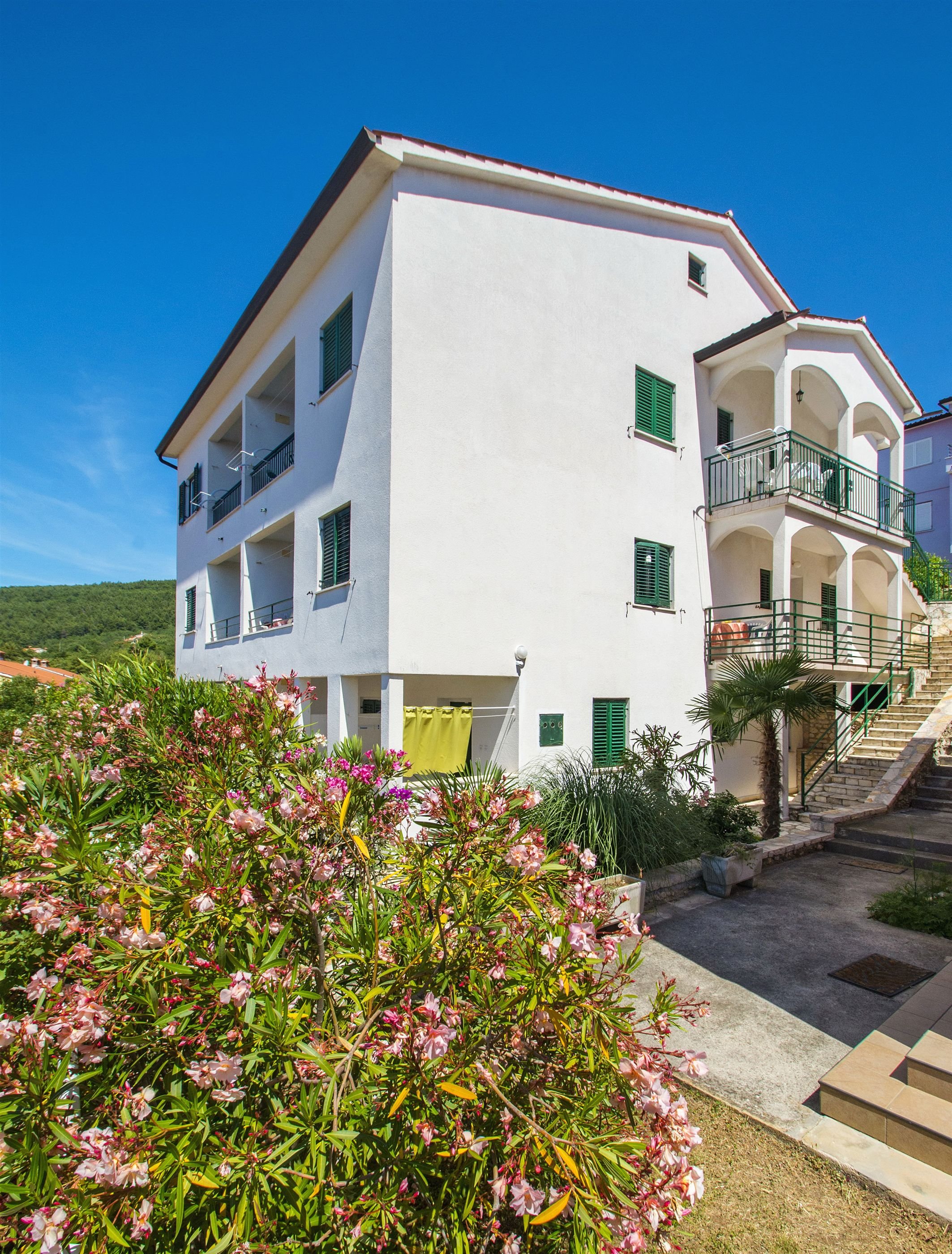 Ferienwohnung in Rabac mit Klima, Sat-TV, Meerblick