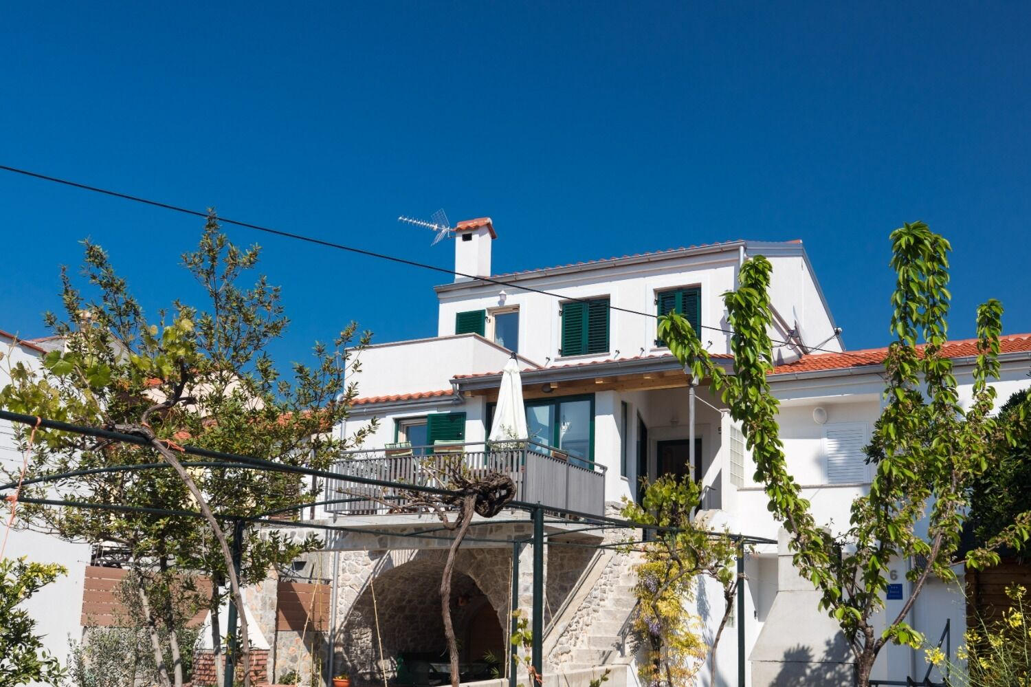 Haus in Punat mit Klima, Sat-TV, Internet