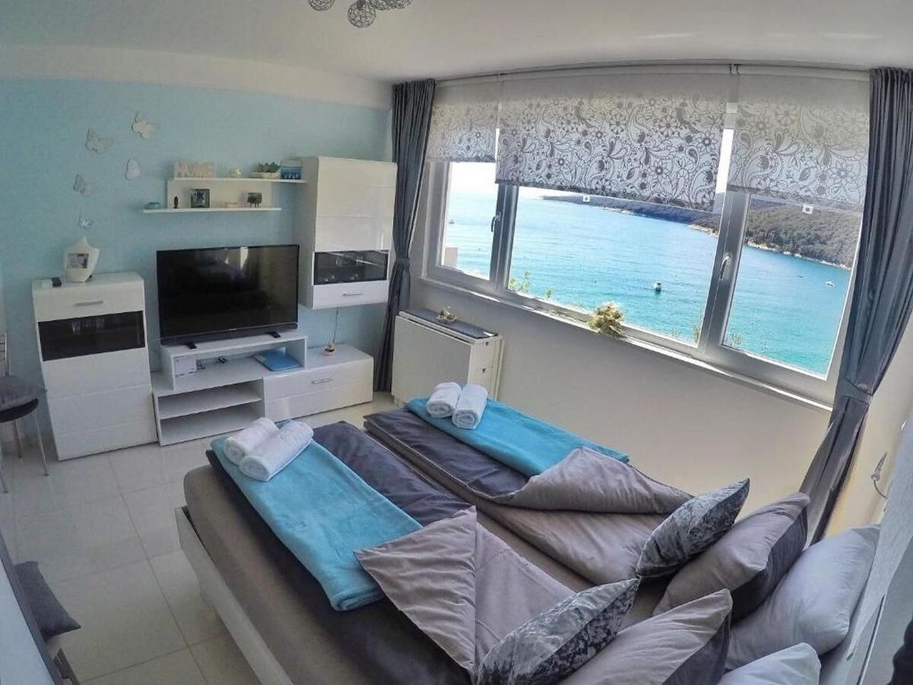 Studio in Rabac mit Klima, Sat-TV, Meerblick