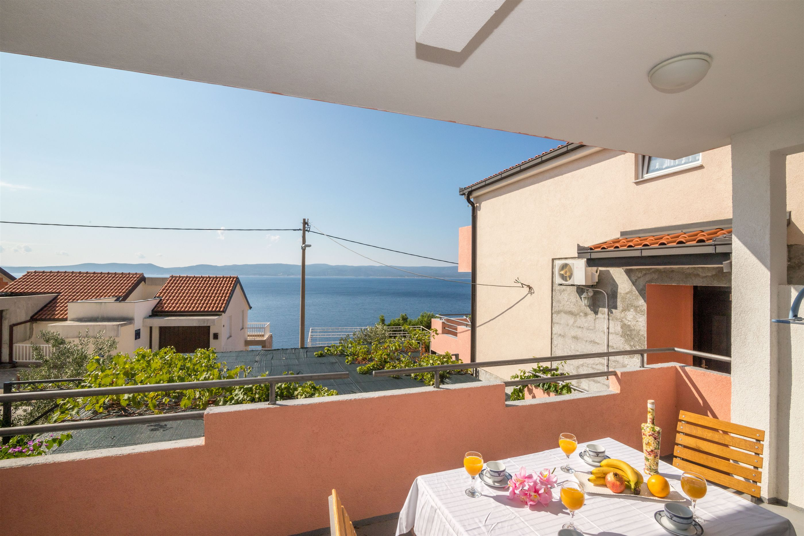 Ferienwohnung in Pisak mit Klima, Meerblick, Internet