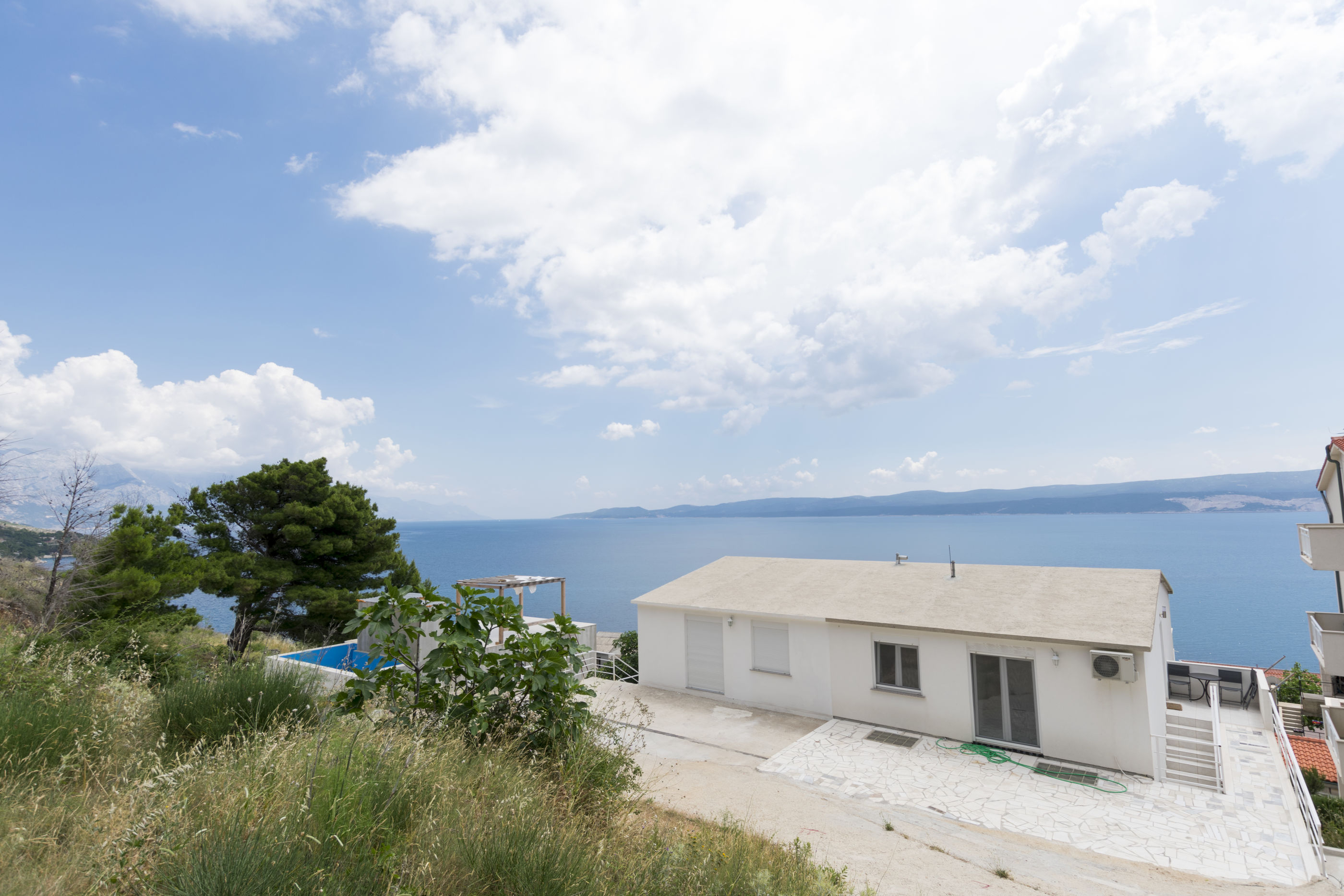 Ferienwohnung in Lokva Rogoznica mit Klima, Meerblick, Internet