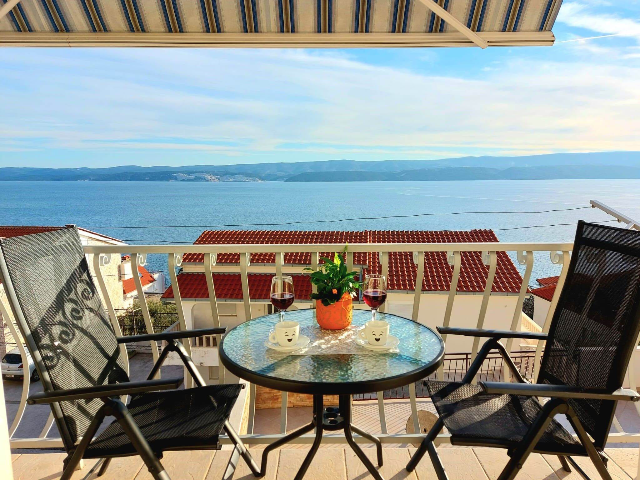 Ferienwohnung in Stanici mit Klima, Meerblick, Internet