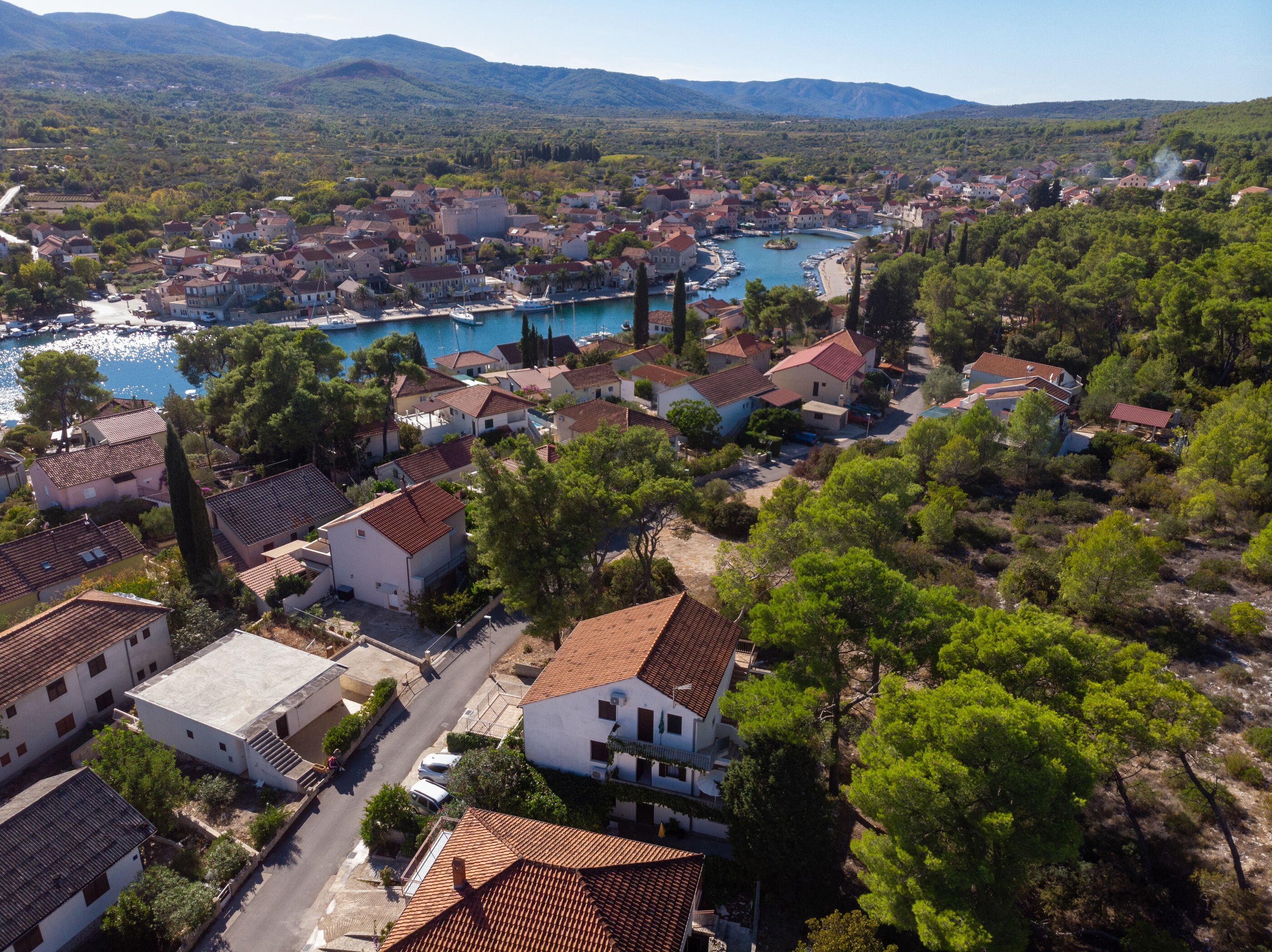 Studio in Vrboska mit Klima, Sat-TV, Internet