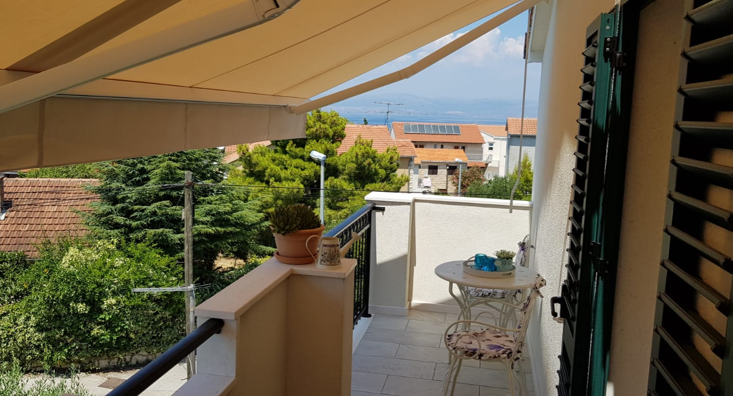 Ferienwohnung in Supetar mit Klima, Sat-TV, Meerblick