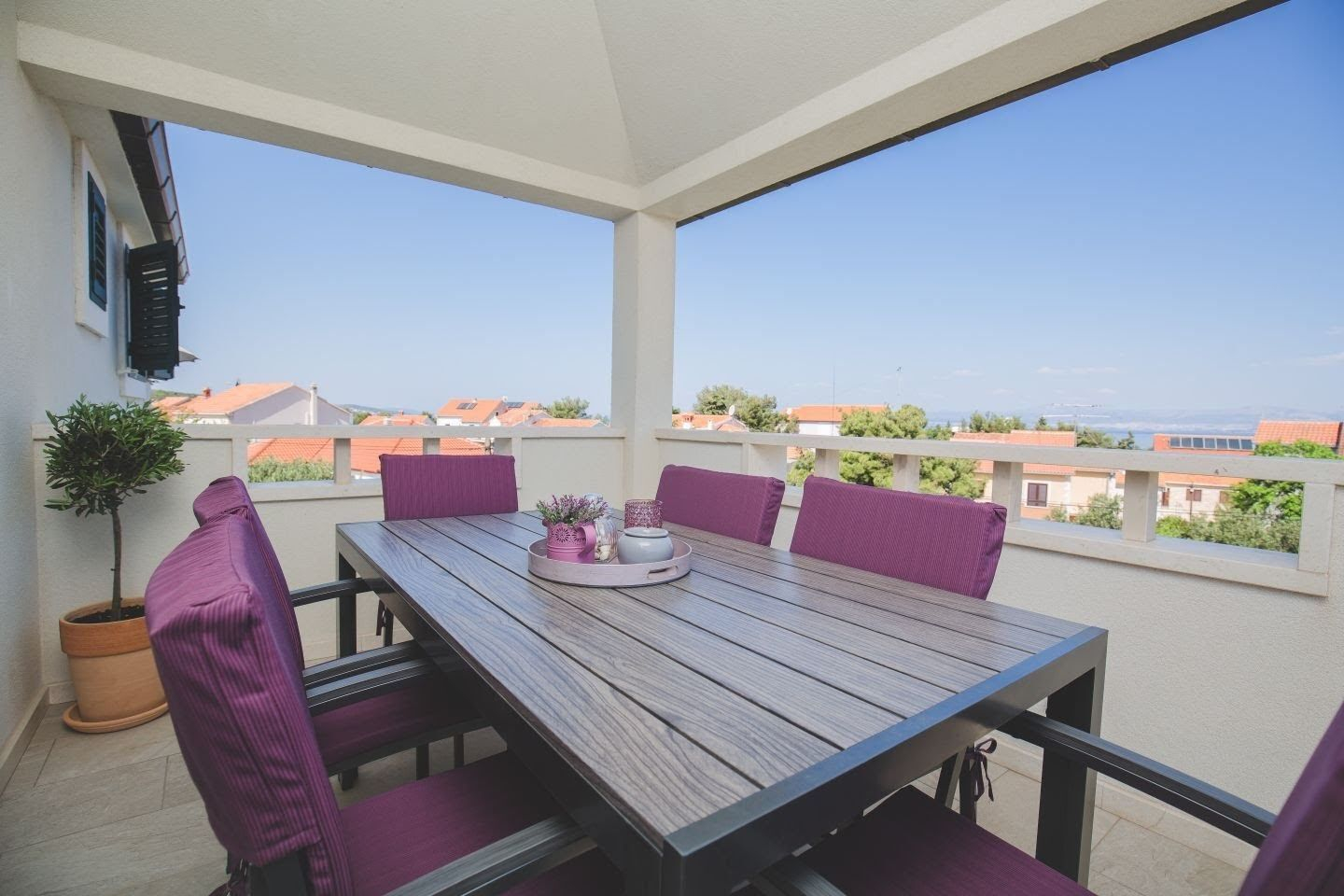 Ferienwohnung in Supetar mit Klima, Sat-TV, Meerblick