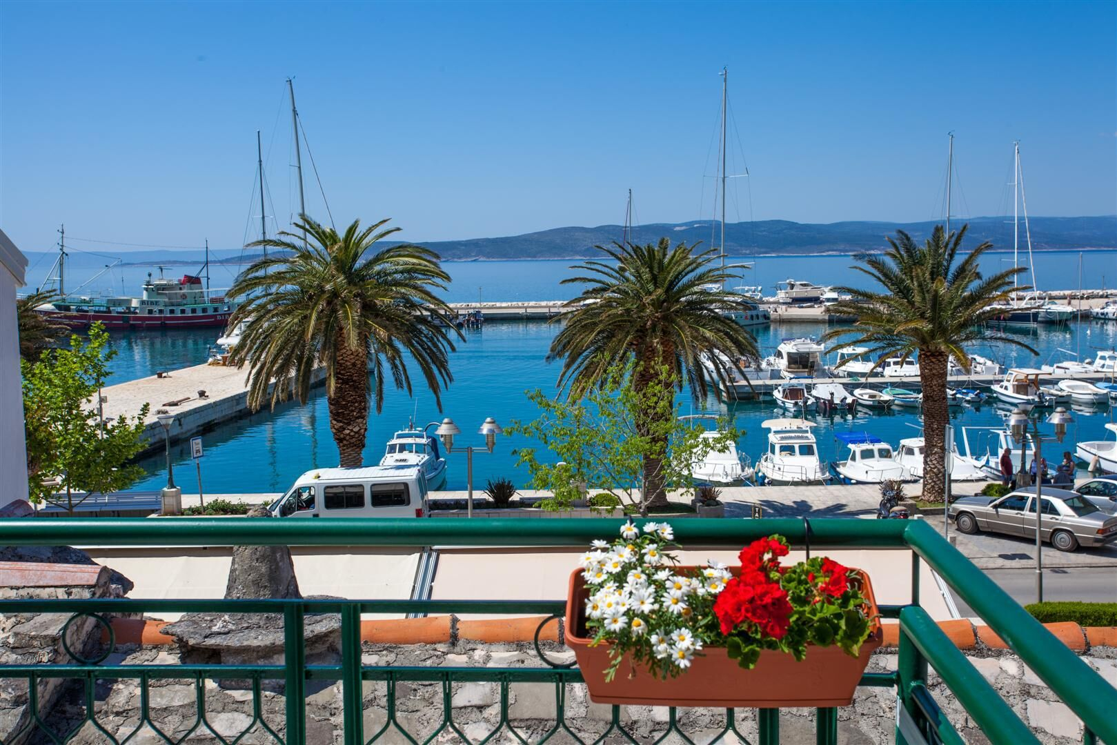 Ferienwohnung in Baska Voda mit Klima, Meerblick, Internet