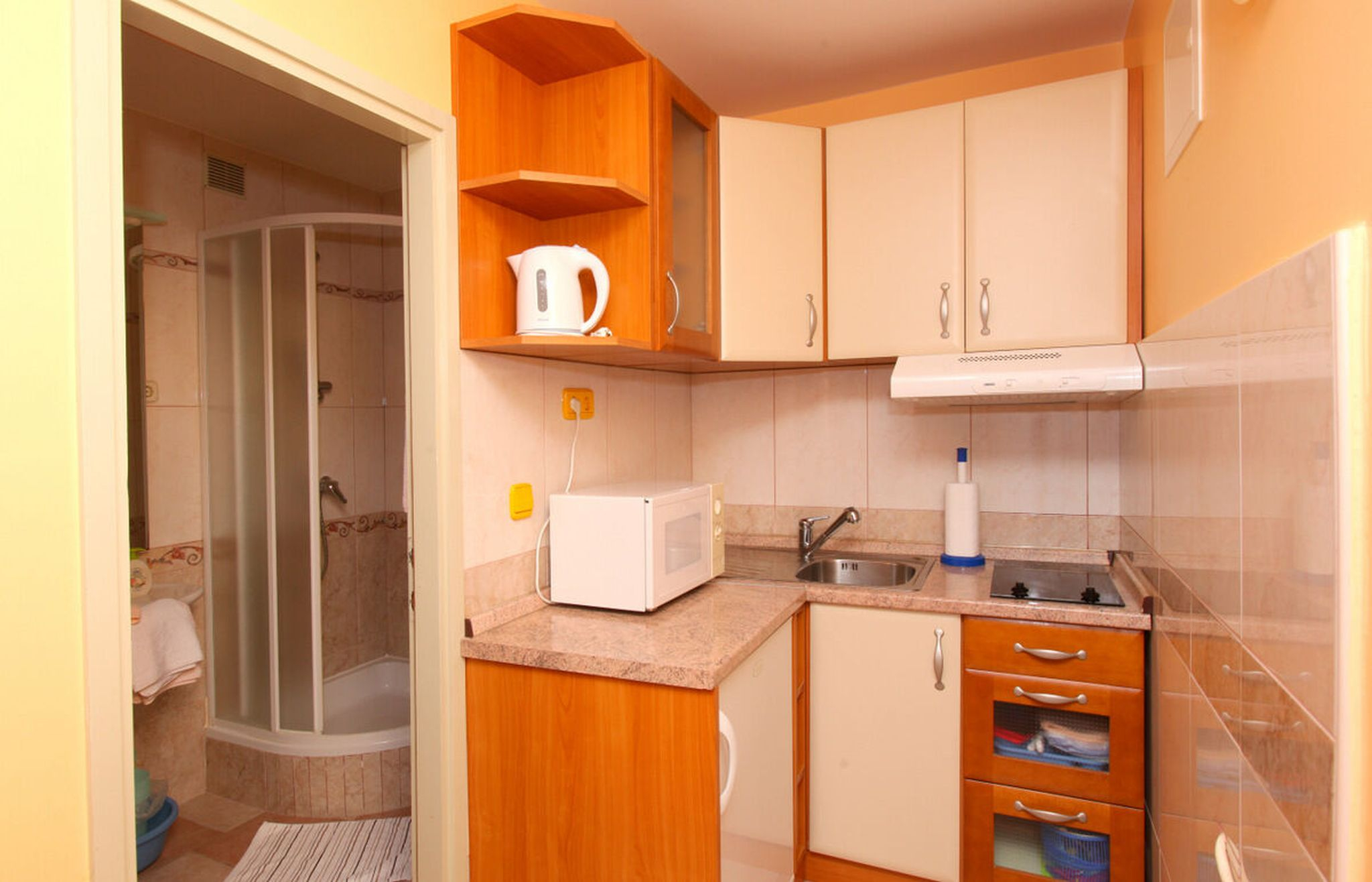 Studio in Vrboska mit Klima, Sat-TV, Internet