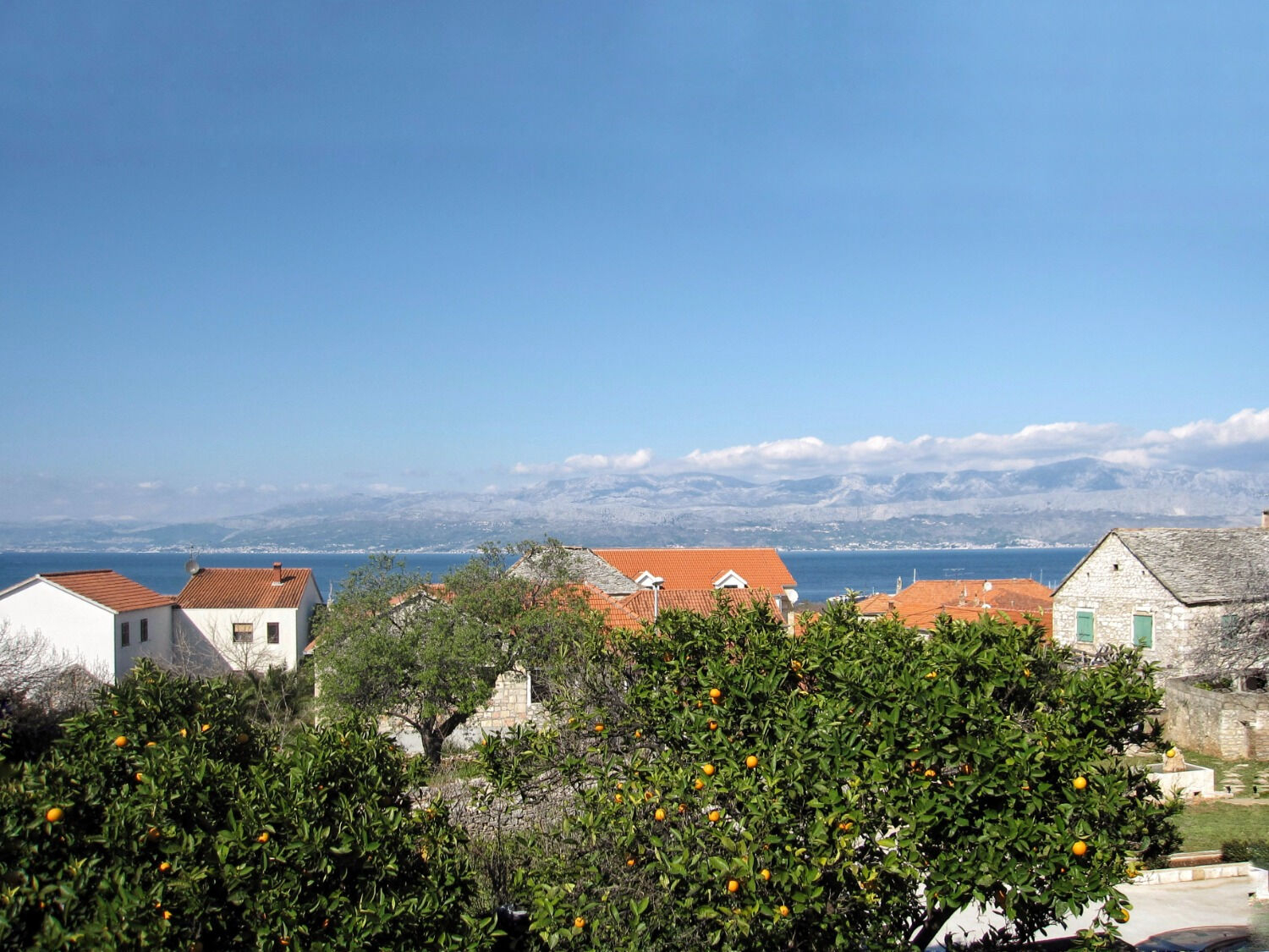 Ferienwohnung in Supetar mit Klima, Sat-TV, Meerblick