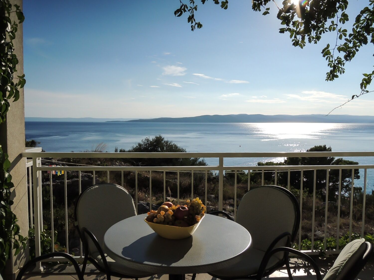 Ferienwohnung in Baska Voda mit Klima, Sat-TV, Meerblick
