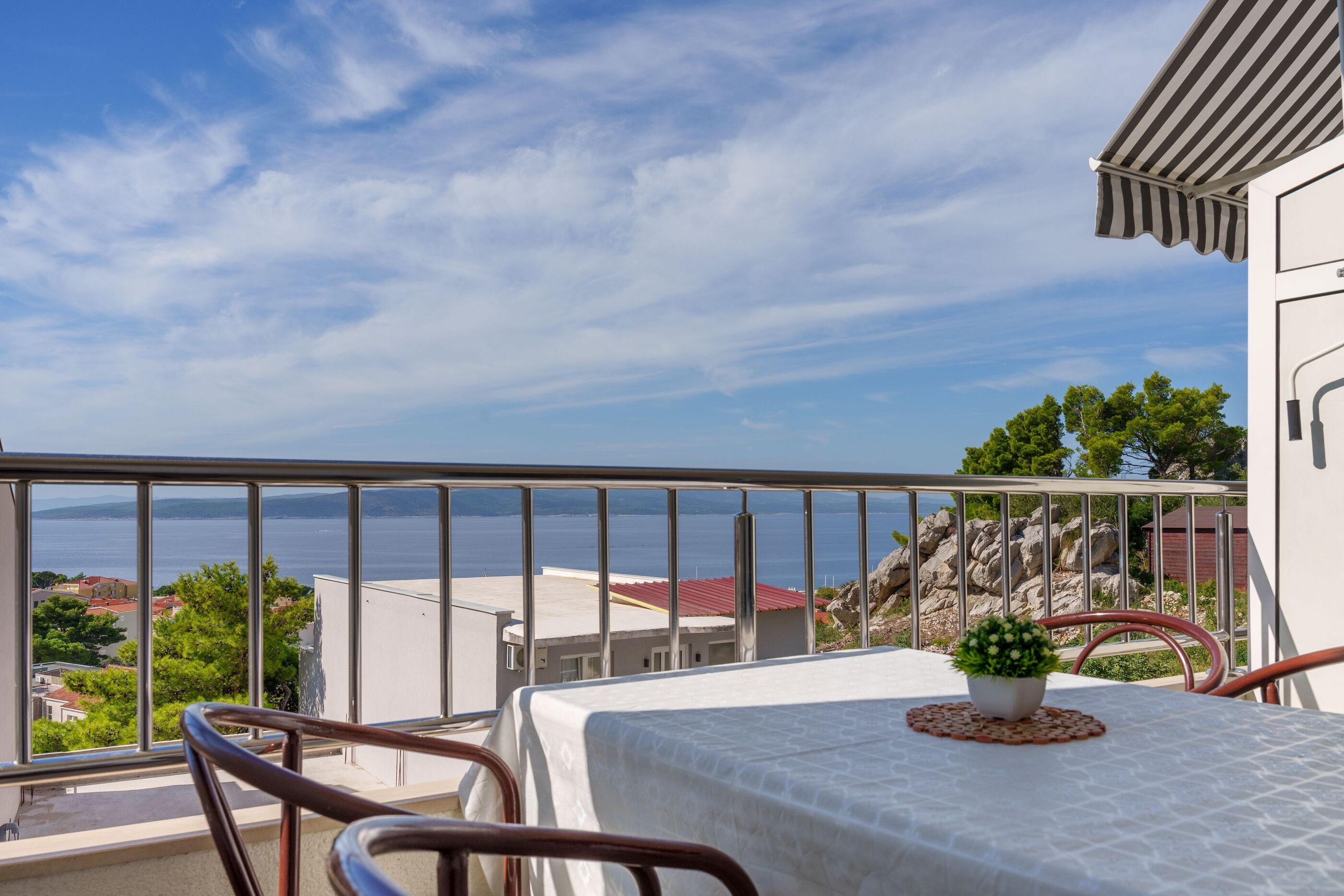 Studio in Baska Voda mit Klima, Sat-TV, Meerblick