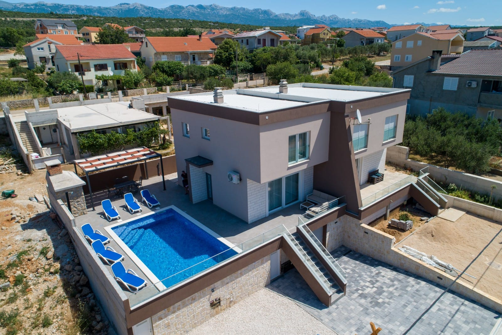 Ferienwohnung in Maslenica mit Klima, Sat-TV, Internet