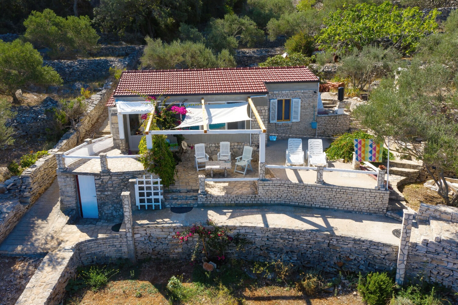 Haus in Vela Luka mit Meerblick, Grill