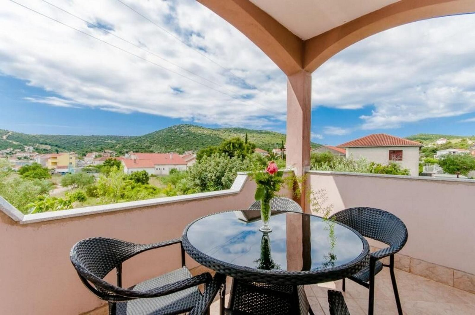Ferienwohnung in Vinisce mit Klima, Meerblick, Internet