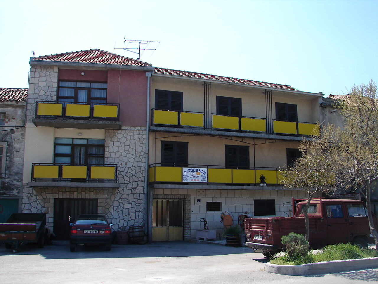 Ferienwohnung in Tisno mit Klima, Meerblick, Internet