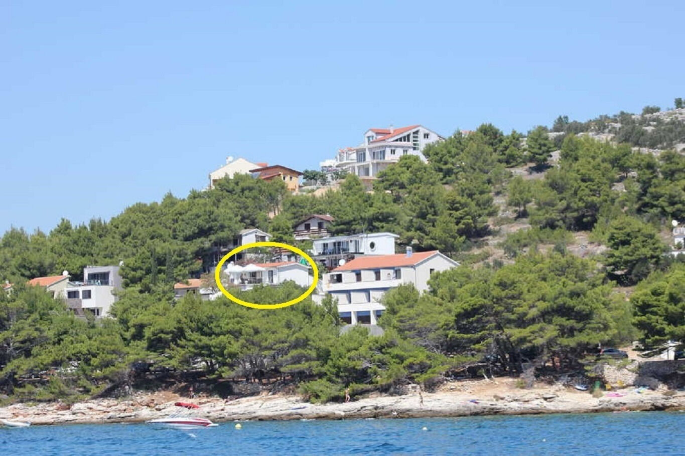 Ferienwohnung in Murter mit Klima, Sat-TV, Meerblick