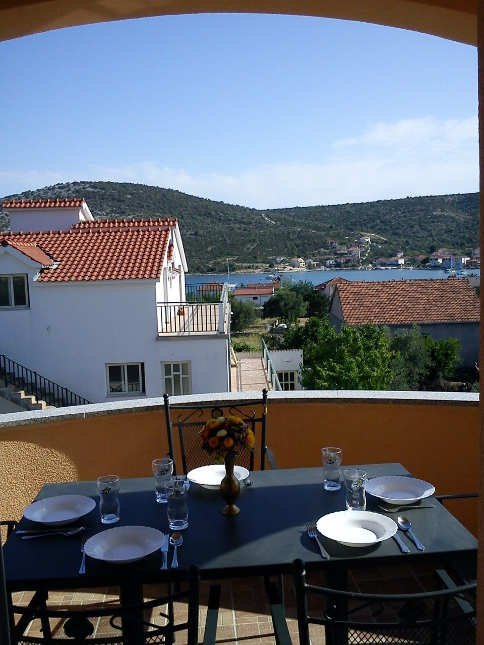 Ferienwohnung in Vinisce mit Klima, Sat-TV, Meerblick
