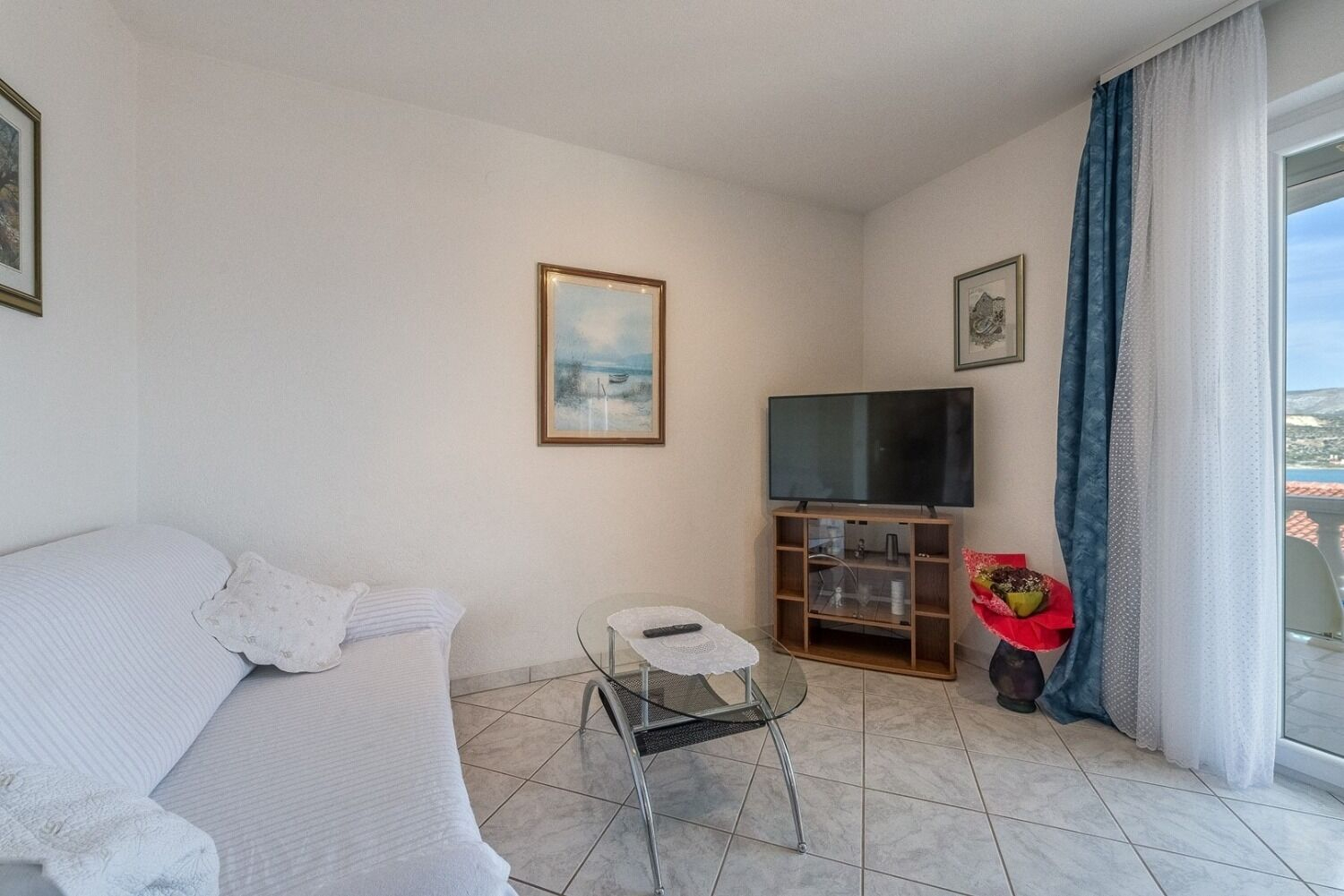 Ferienwohnung in Trogir mit Klima, Sat-TV, Meerblick