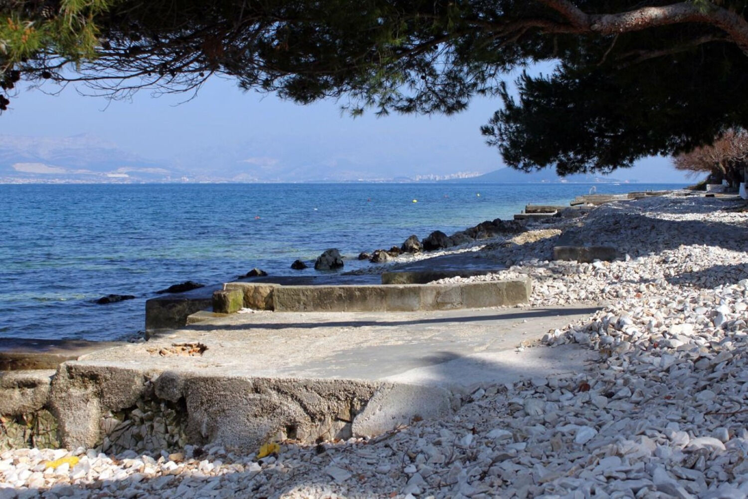 Ferienwohnung in Trogir mit Klima, Sat-TV, Meerblick