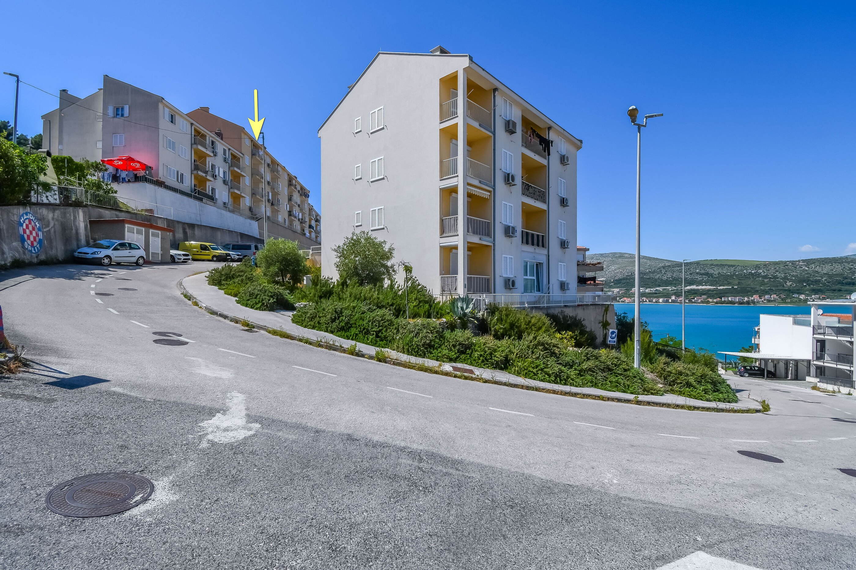 Ferienwohnung in Trogir mit Klima, Sat-TV, Meerblick