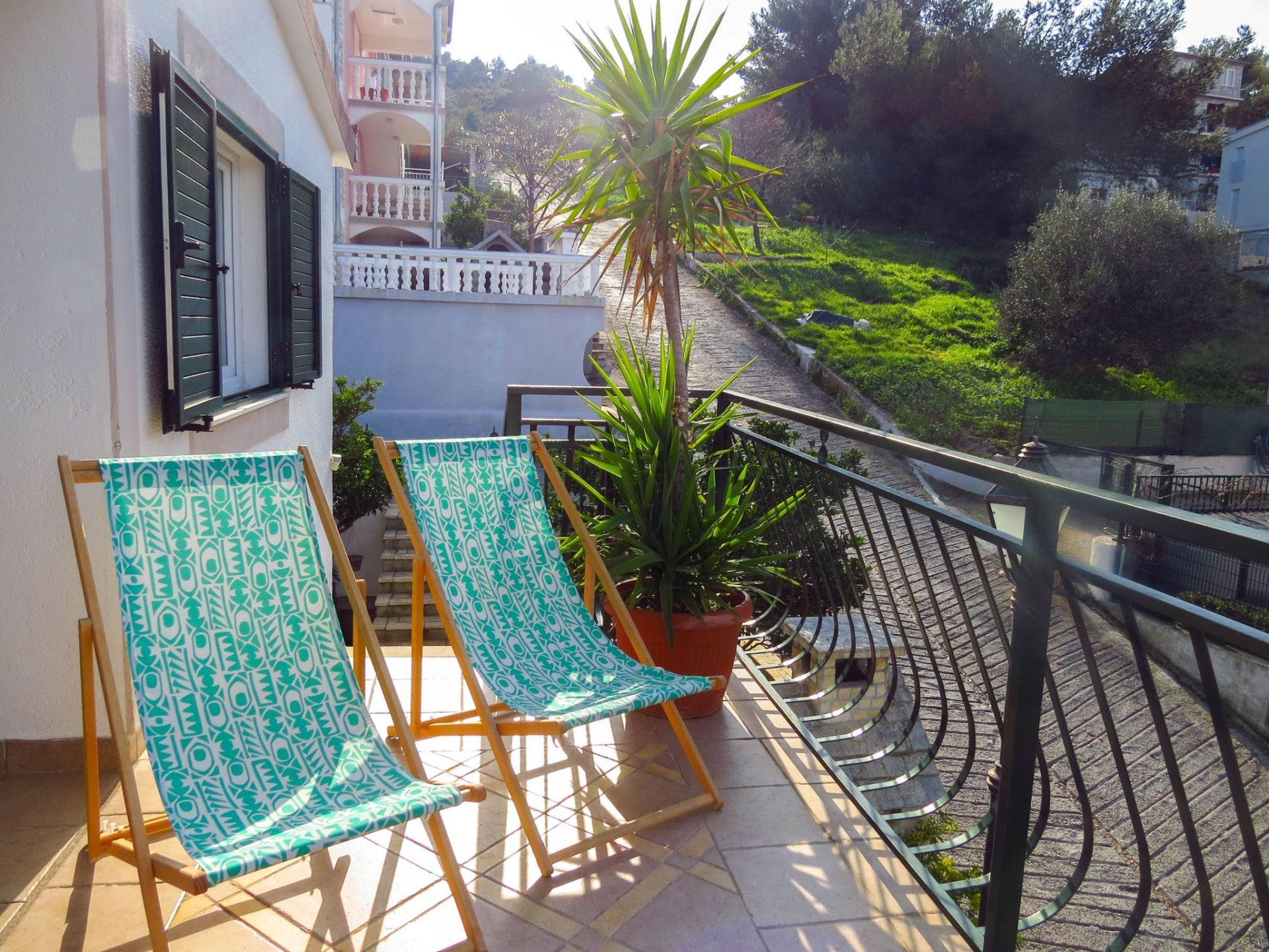 Ferienwohnung in Trogir mit Klima, Sat-TV, Meerblick