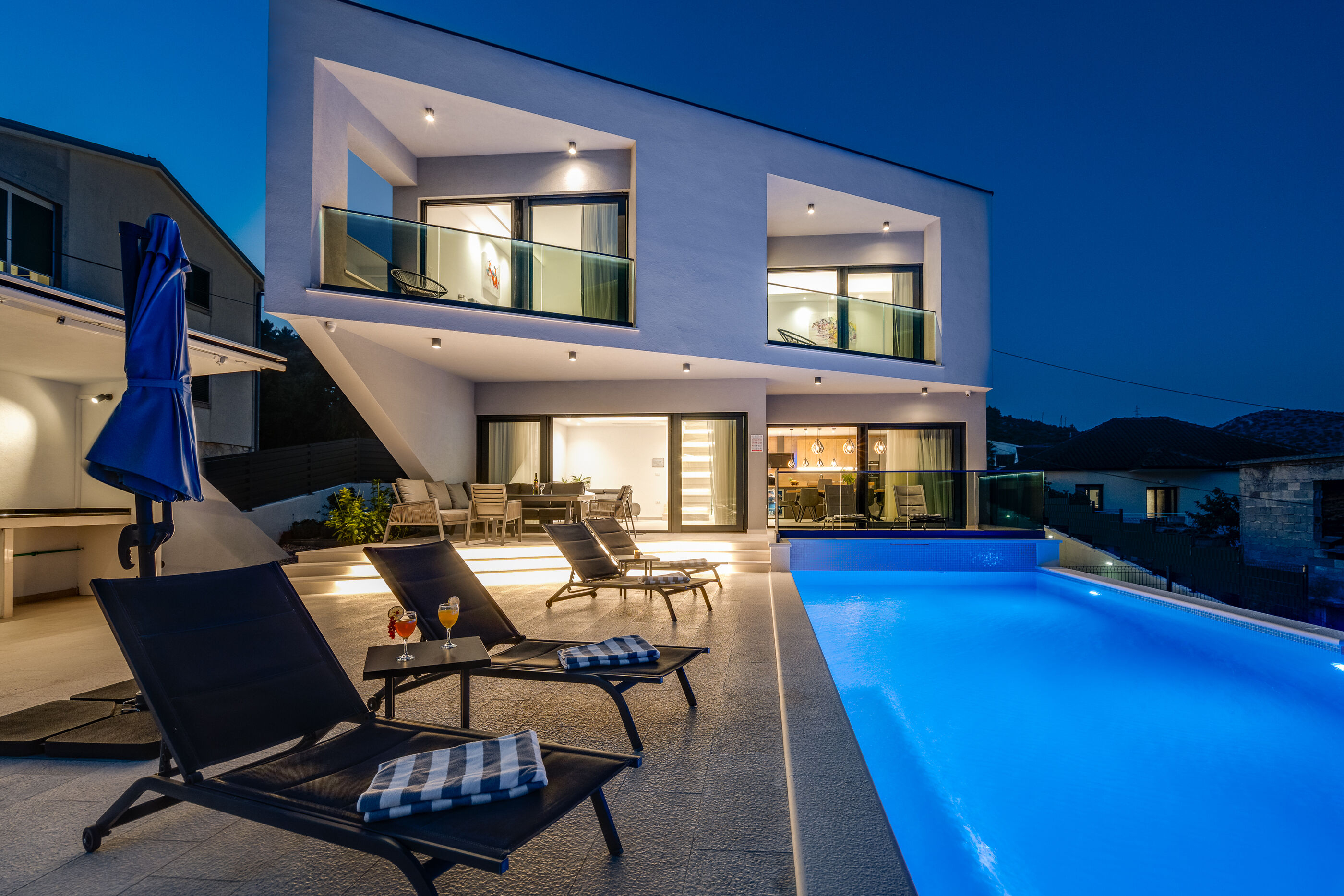 Haus in Marina mit Klima, Sat-TV, Meerblick