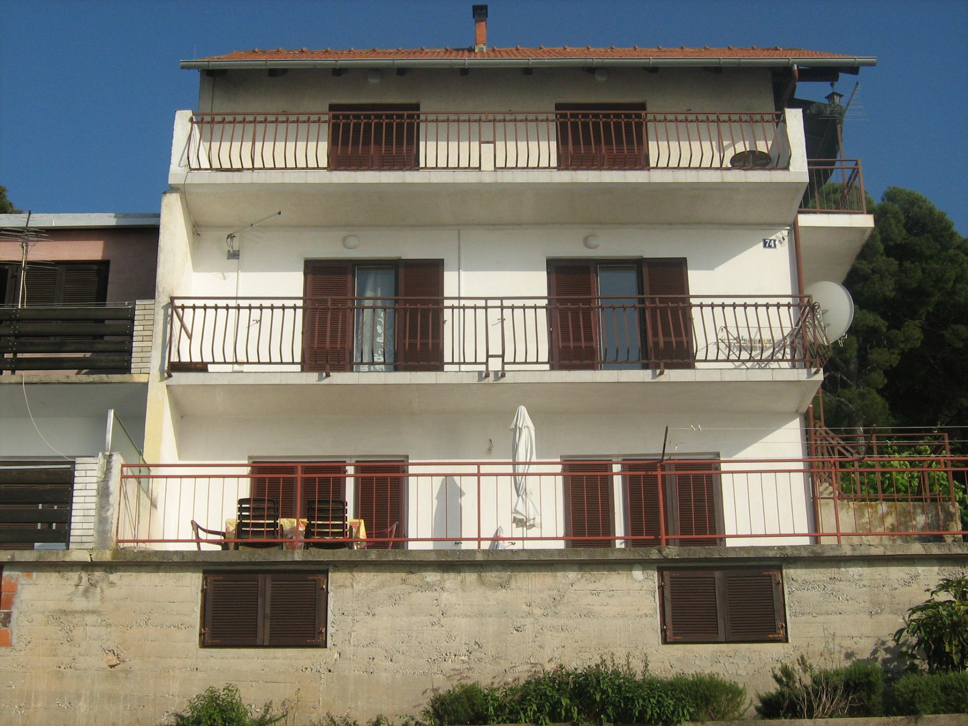 Ferienwohnung in Tisno mit Klima, Meerblick, Internet