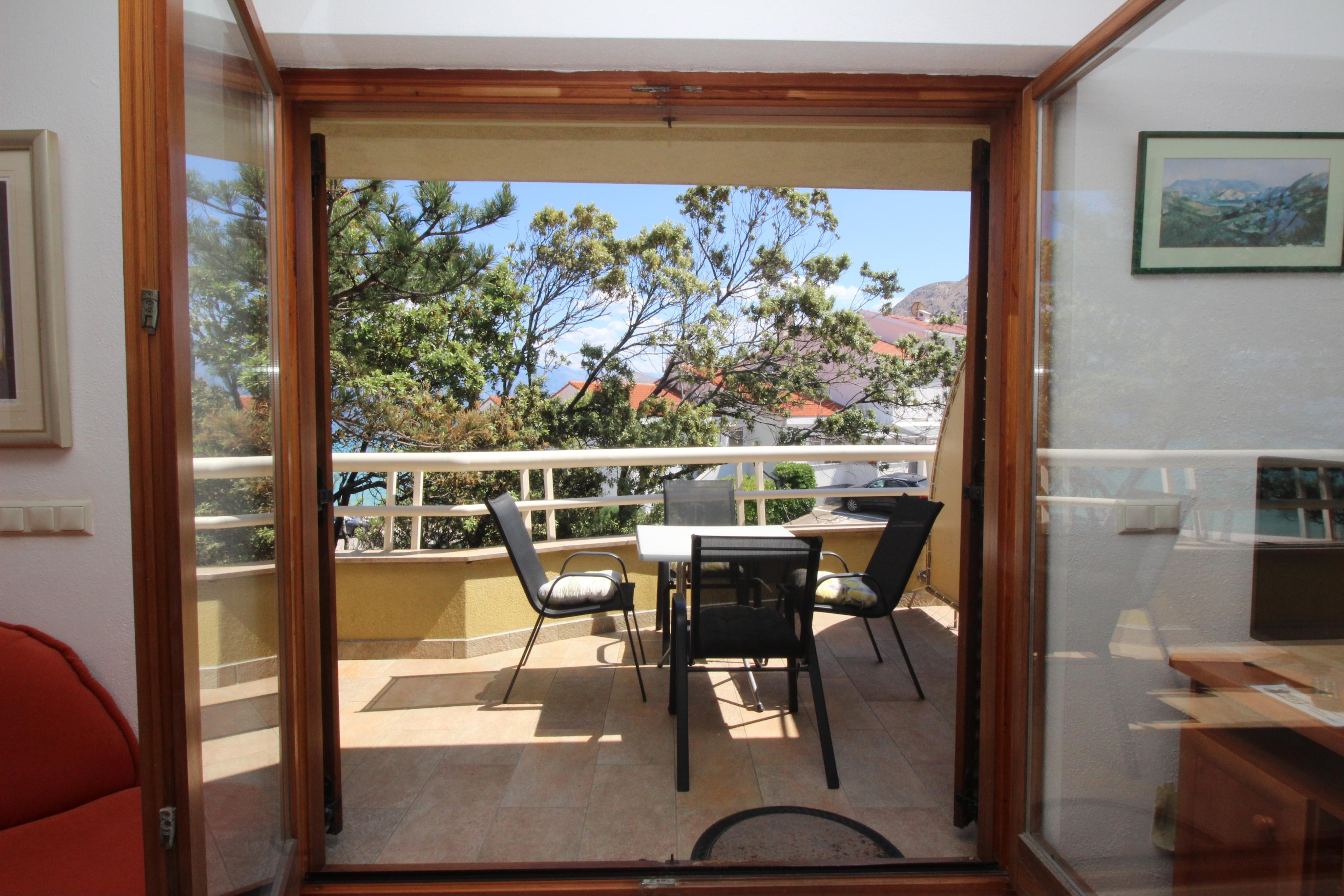 50 m² große Ferienwohnung mit Balkon in Baska (Siedlung Zarok)