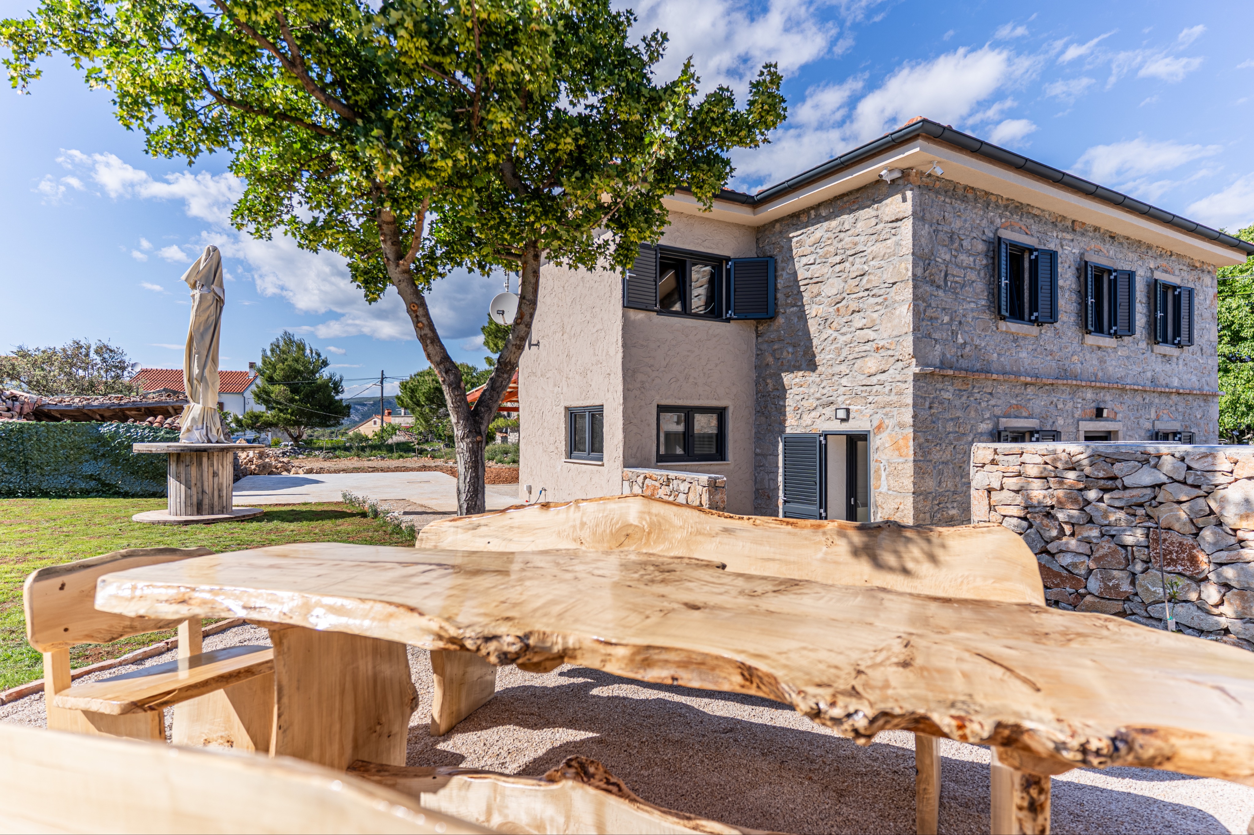 Rustikale Villa auf der Insel Cres, mit Whirlpool und Sauna