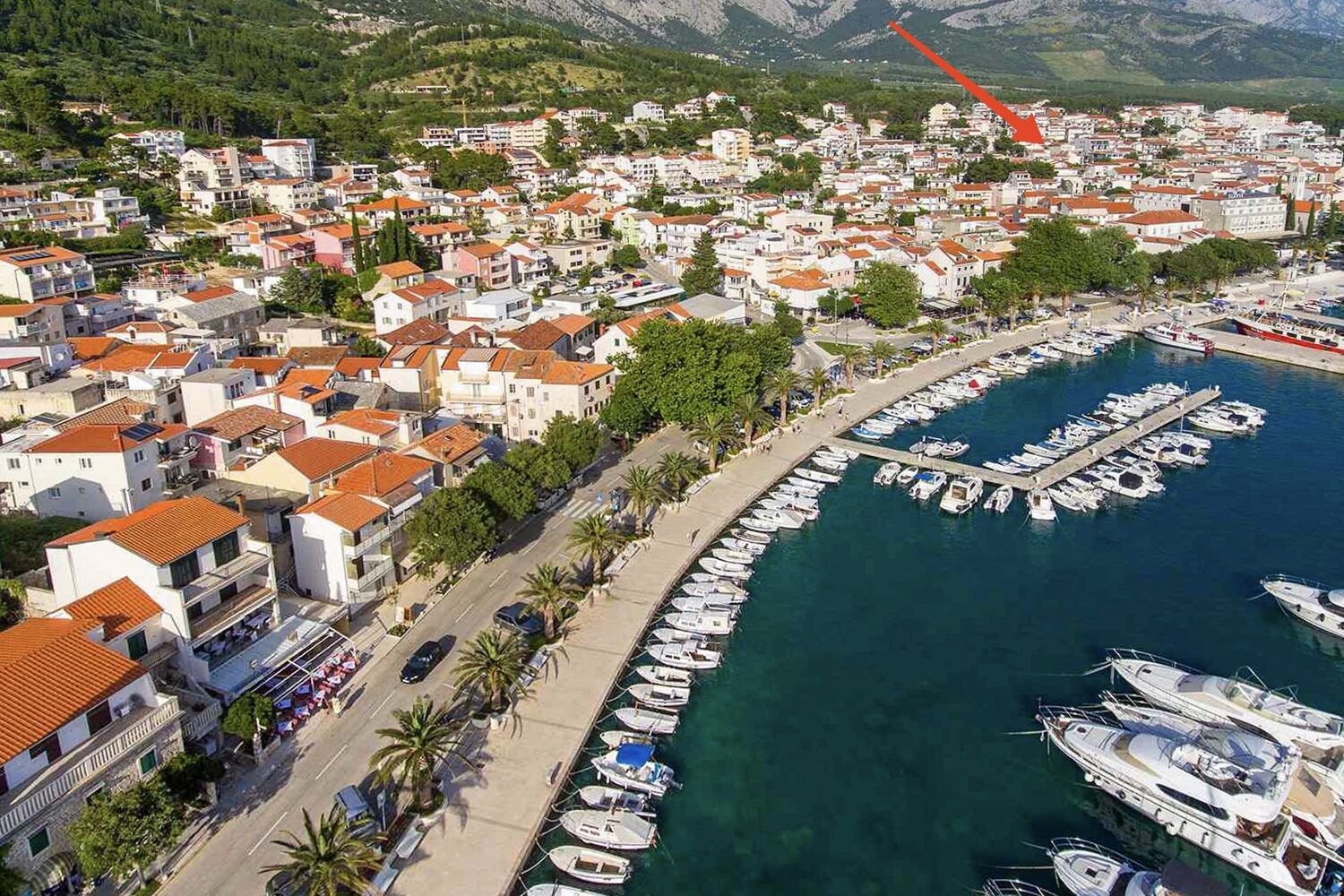 Ferienwohnung in Baska Voda mit Klima, Sat-TV, Internet