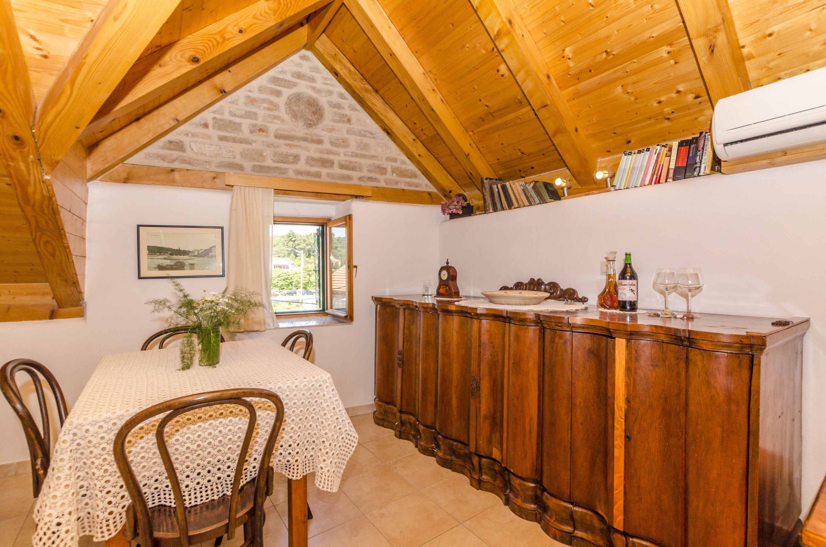 Studio in Vrboska mit Klima, Meerblick, Internet