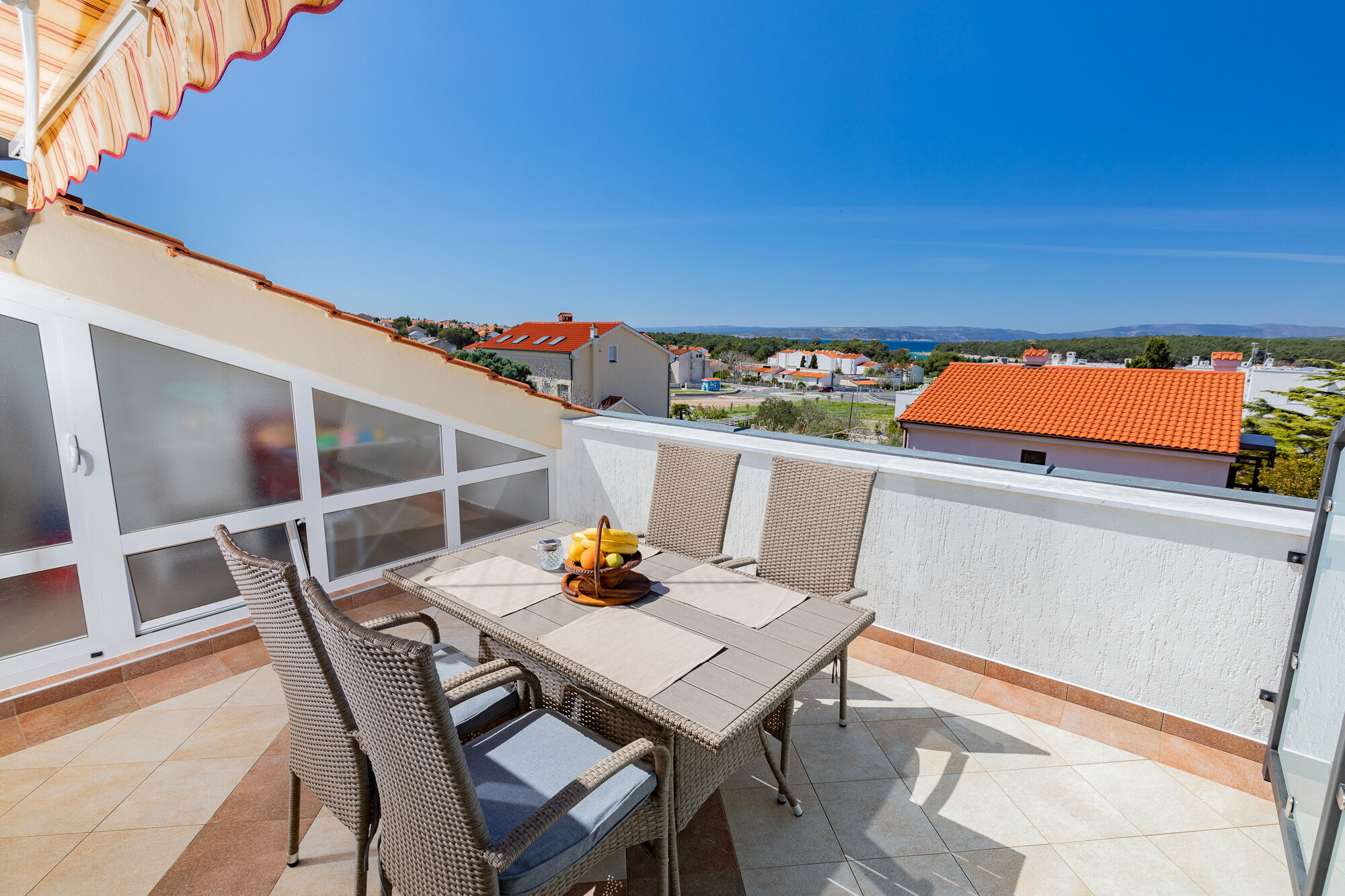 Ferienwohnung in Punat mit Klima, Sat-TV, Meerblick