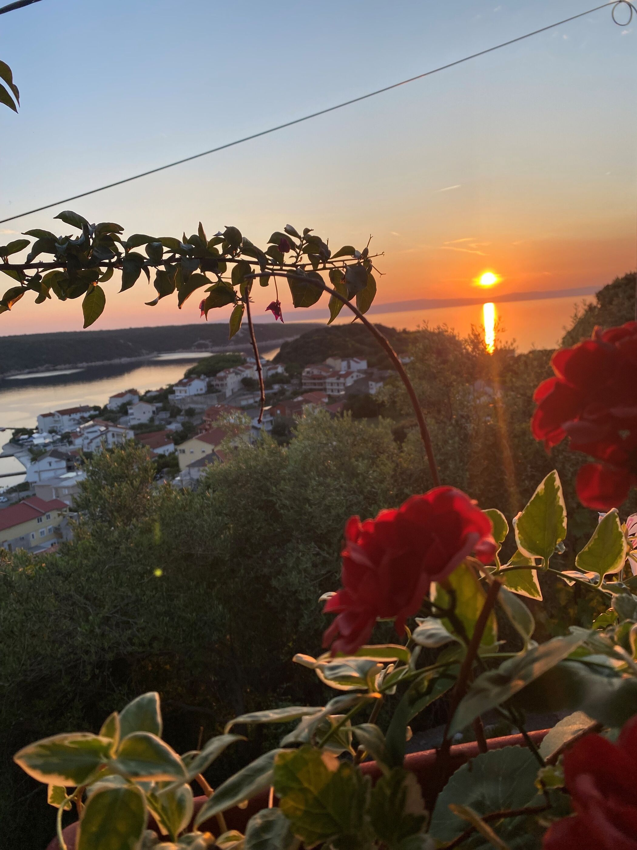 Ferienwohnung in Kampor mit Klima, Meerblick, Internet