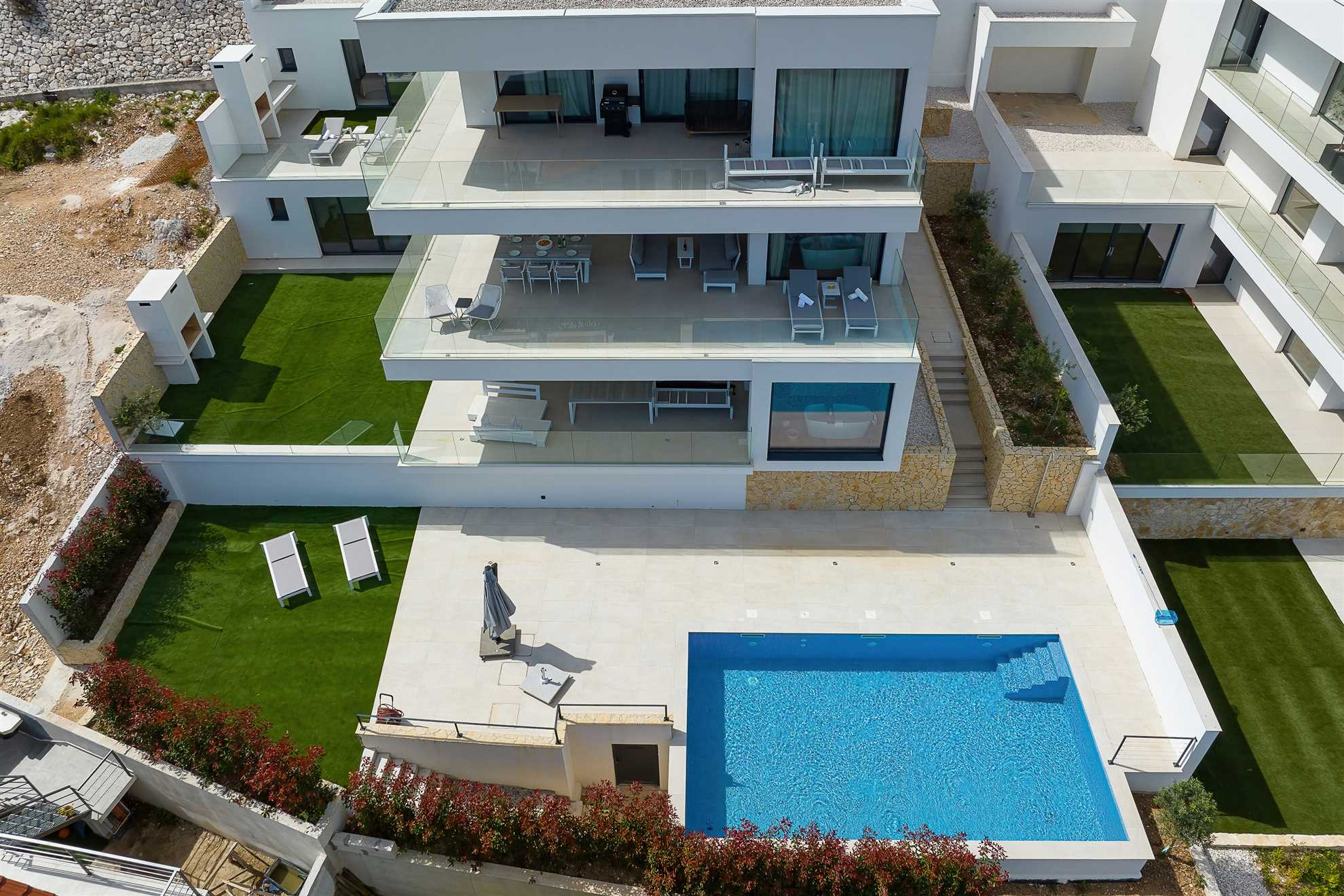Wohnung in Marina mit Pool, Klima, Sat-TV, Meerblick, Internet und Gr