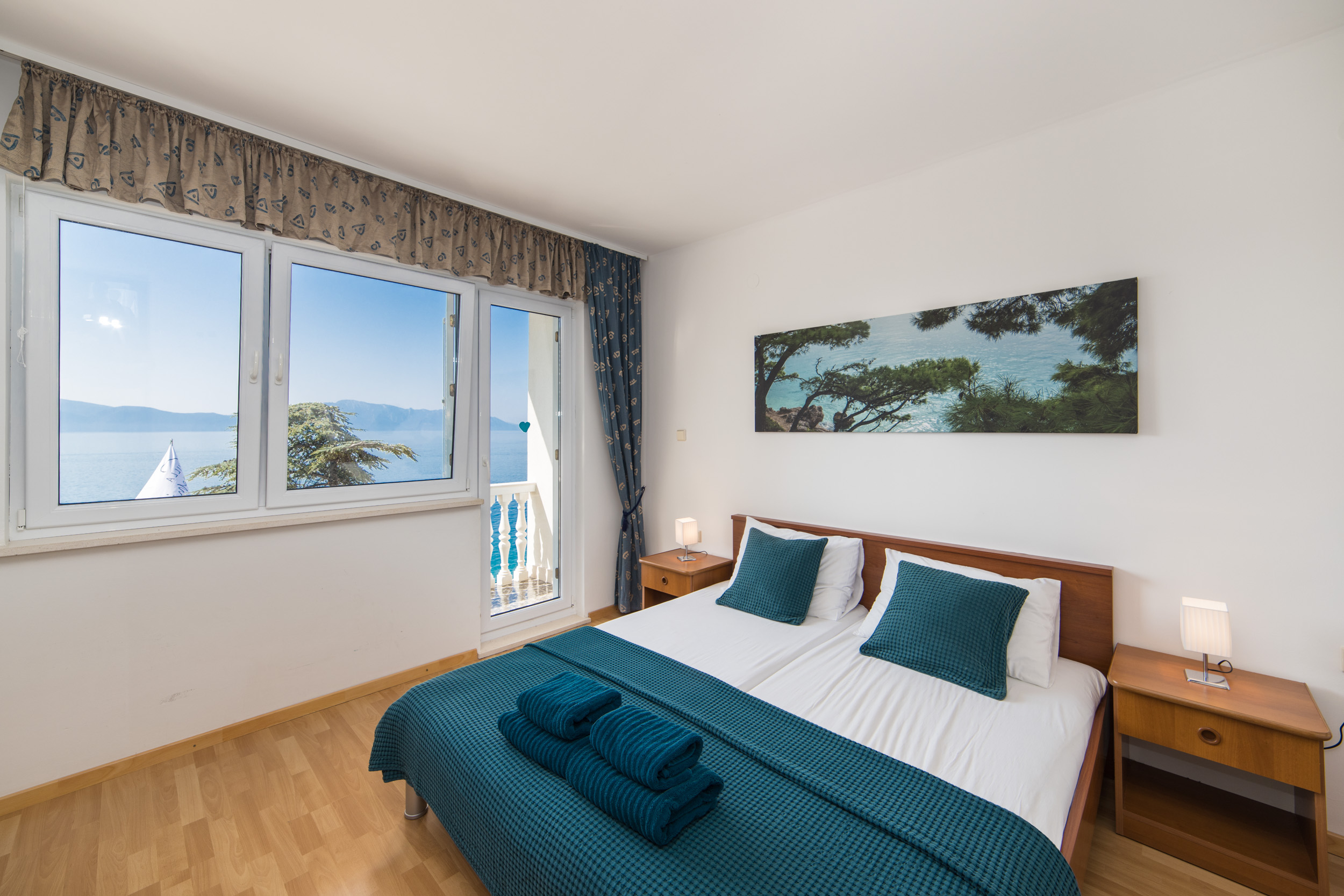 Sonniges Zimmer - 70 m zum Meer, Meerblick, Klimaanlage