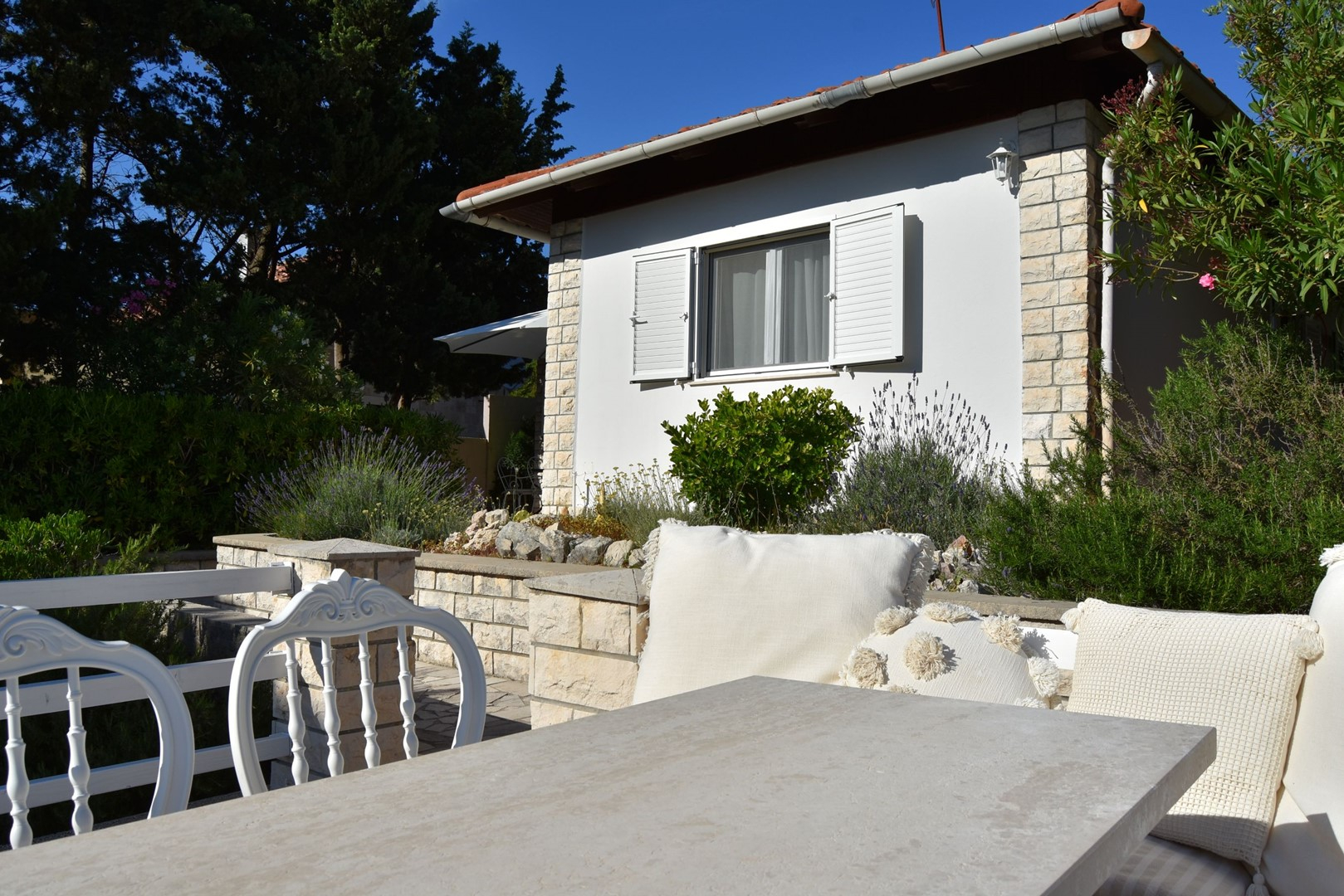 Ferienhaus mit Meerblick in Stara Novalja