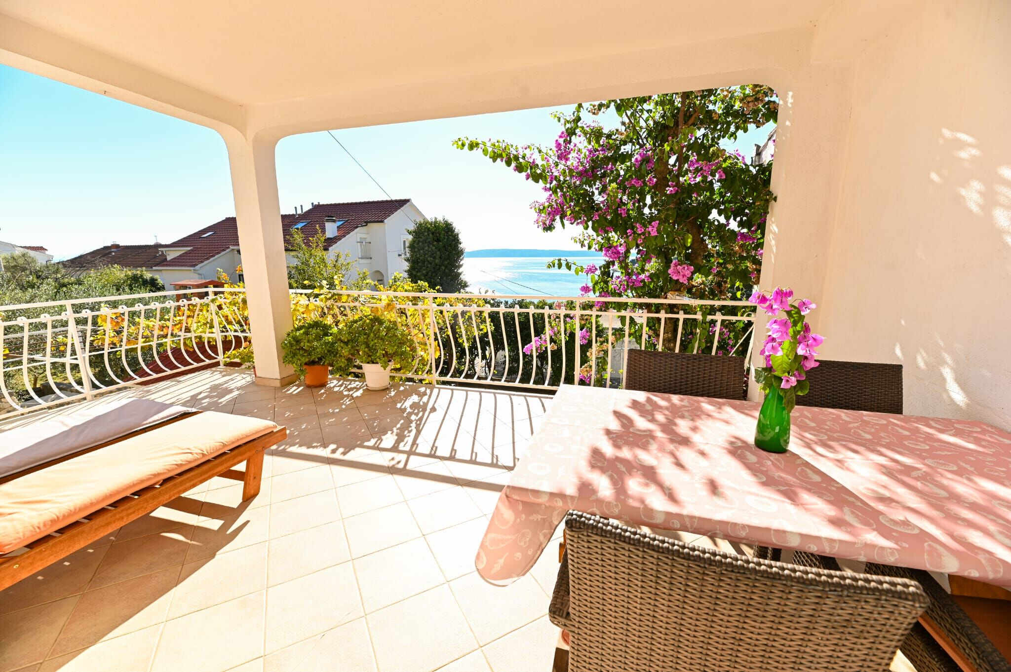 Ferienwohnung in Okrug Gornji mit Klima, Meerblick, Internet
