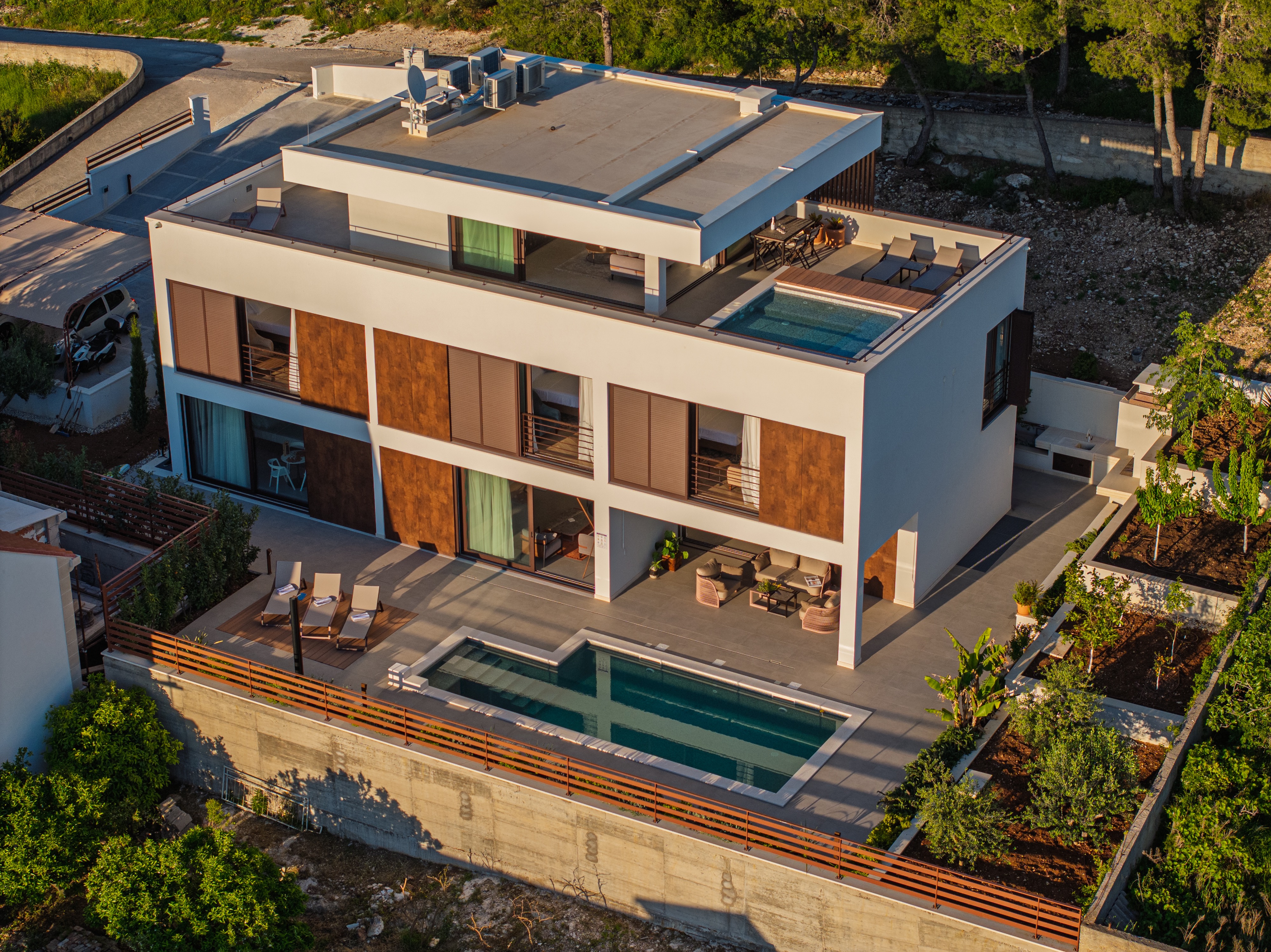 Neu erbaute Villa mit Meerblick
