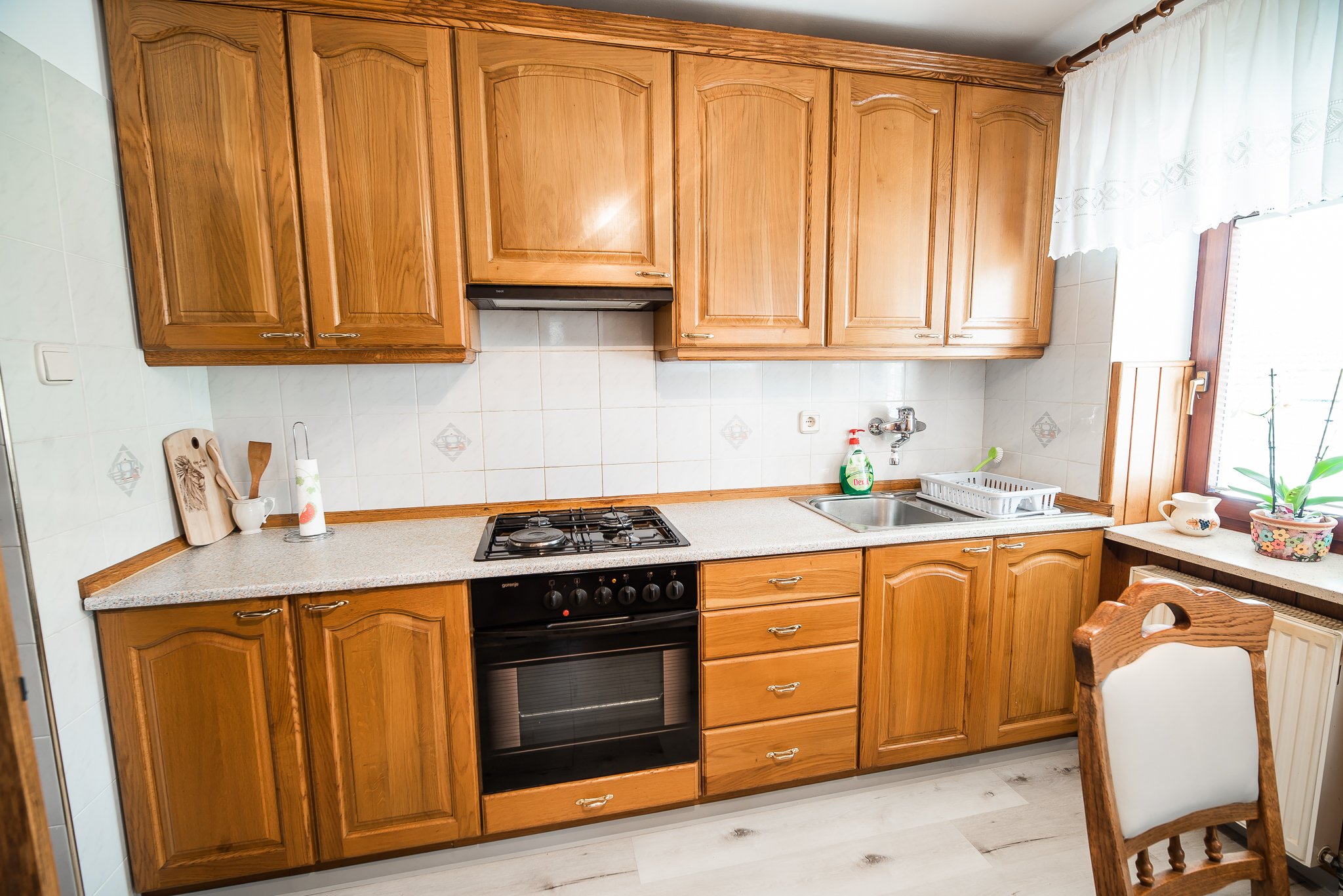 Ferienhaus mit Garten und Grillmöglichkeit in Okonina