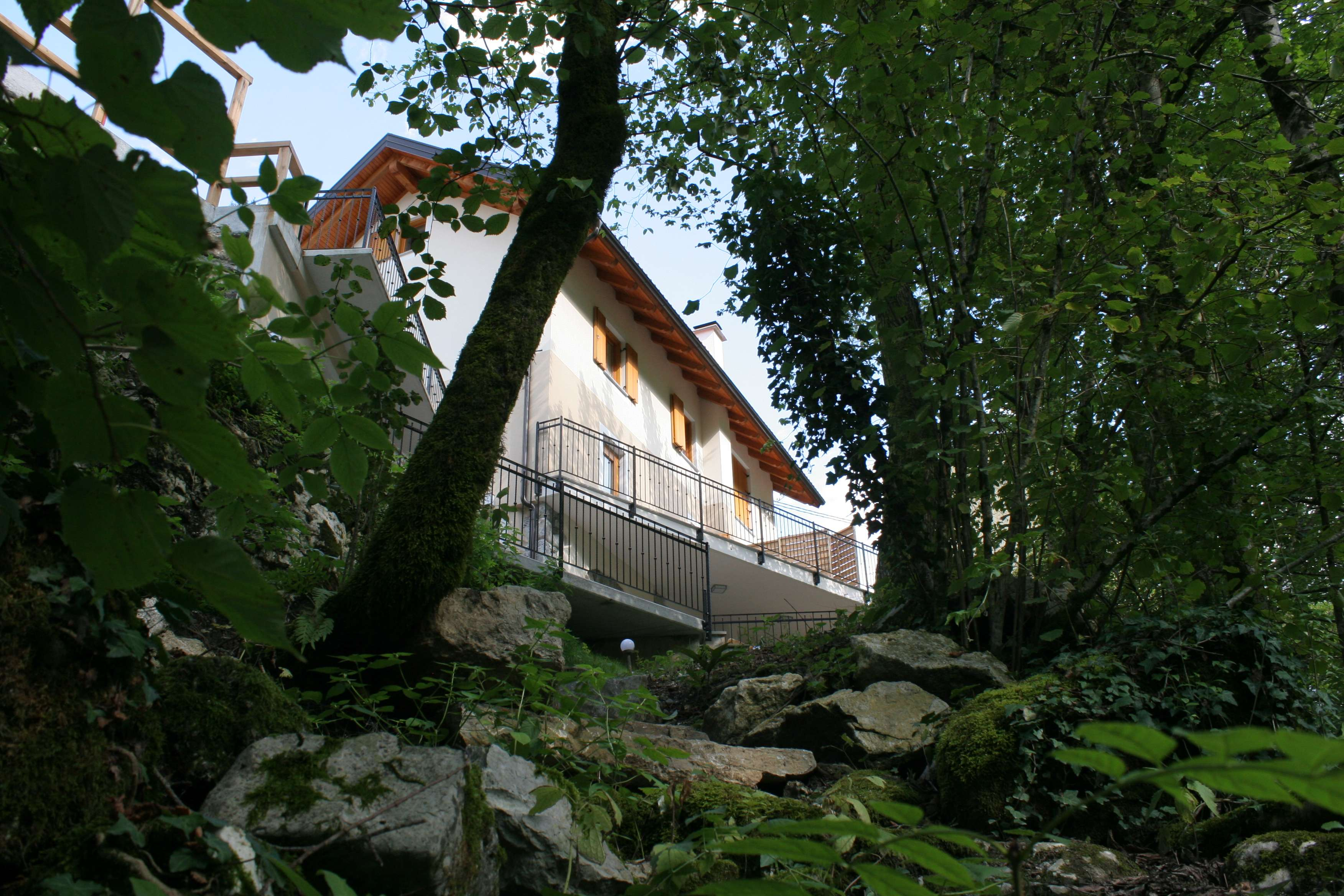 Ferienwohnung in Slap ob Idrijci mit Balkon und Flussblick